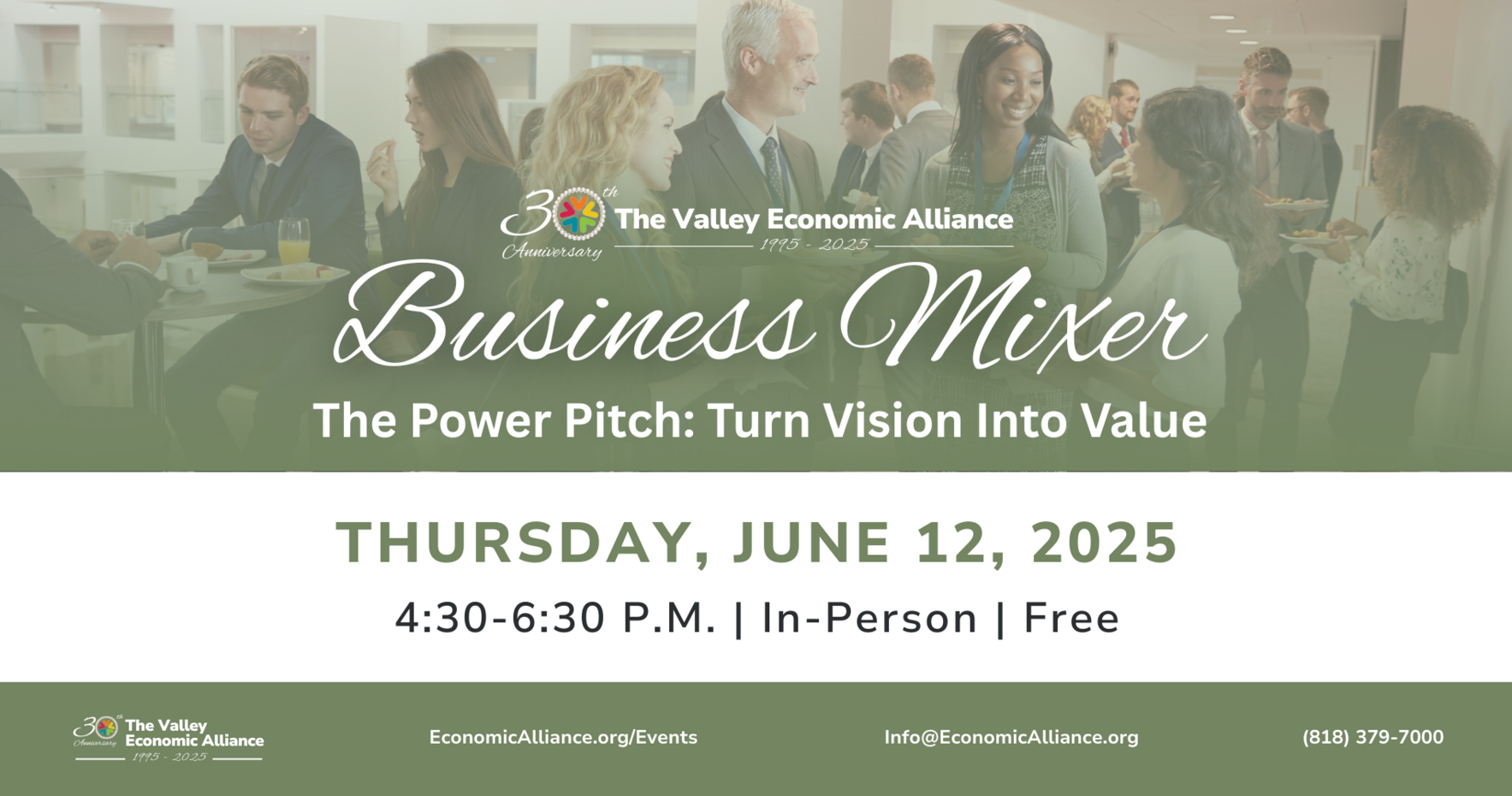 6/12/25 Quarterly In-Person Mixer: The Power Pitch: Turn Vision into Value  image