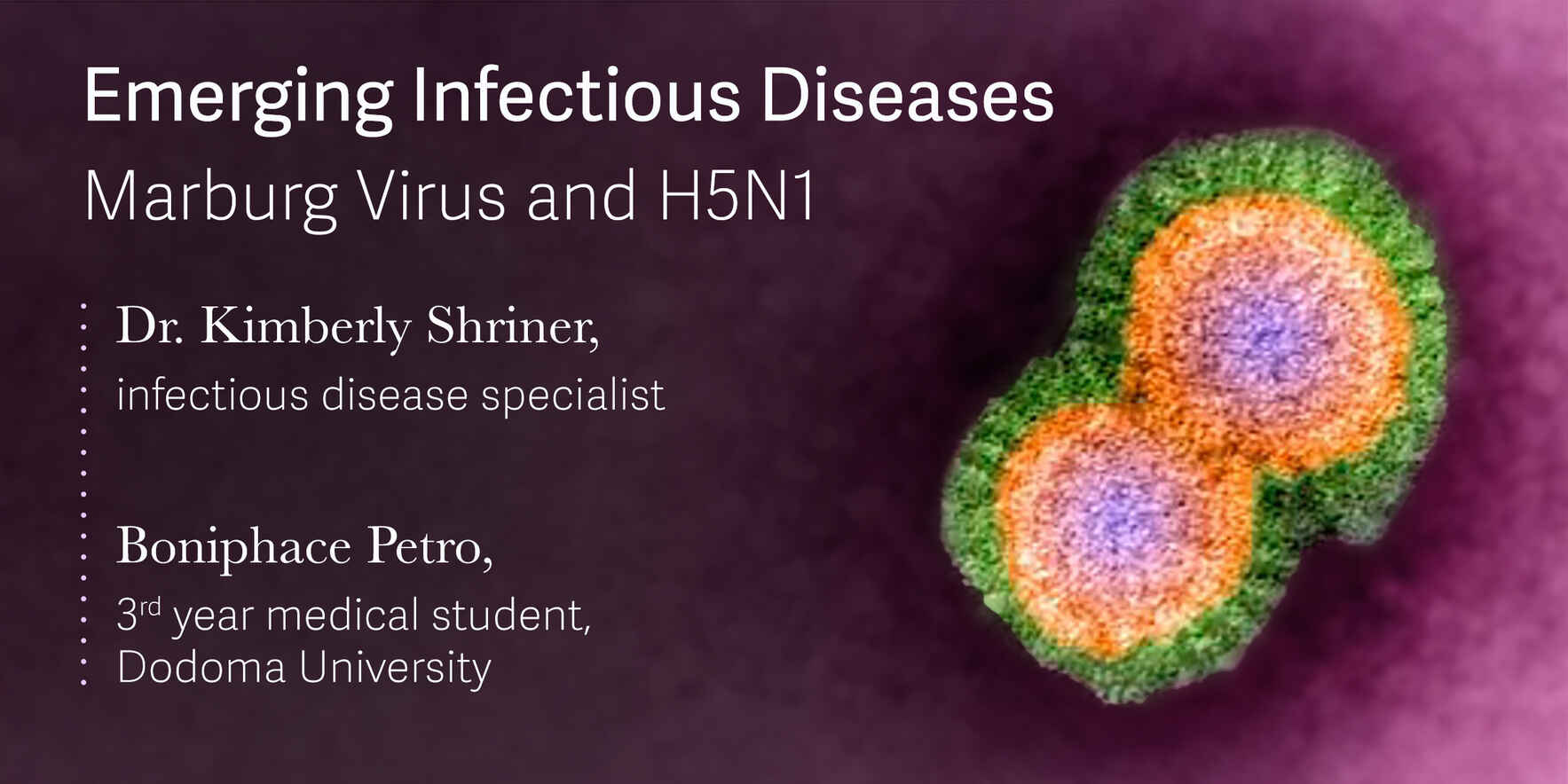 Speaker Series: Emerging Infectious Diseases image