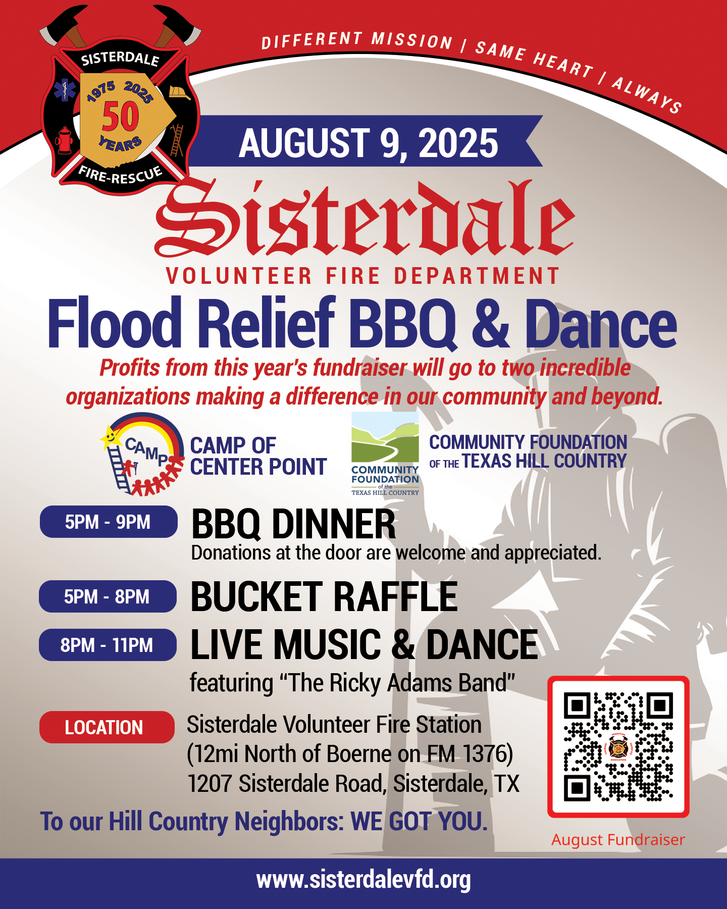 2025 Flood Relief Fundraiser BBQ & Dance image