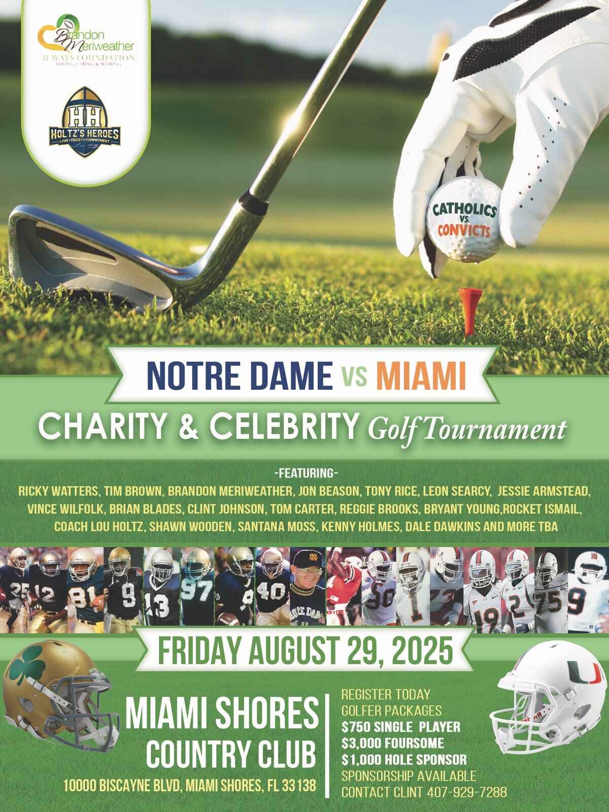 Notre Dame VS Miami Charity Golf Tournament image
