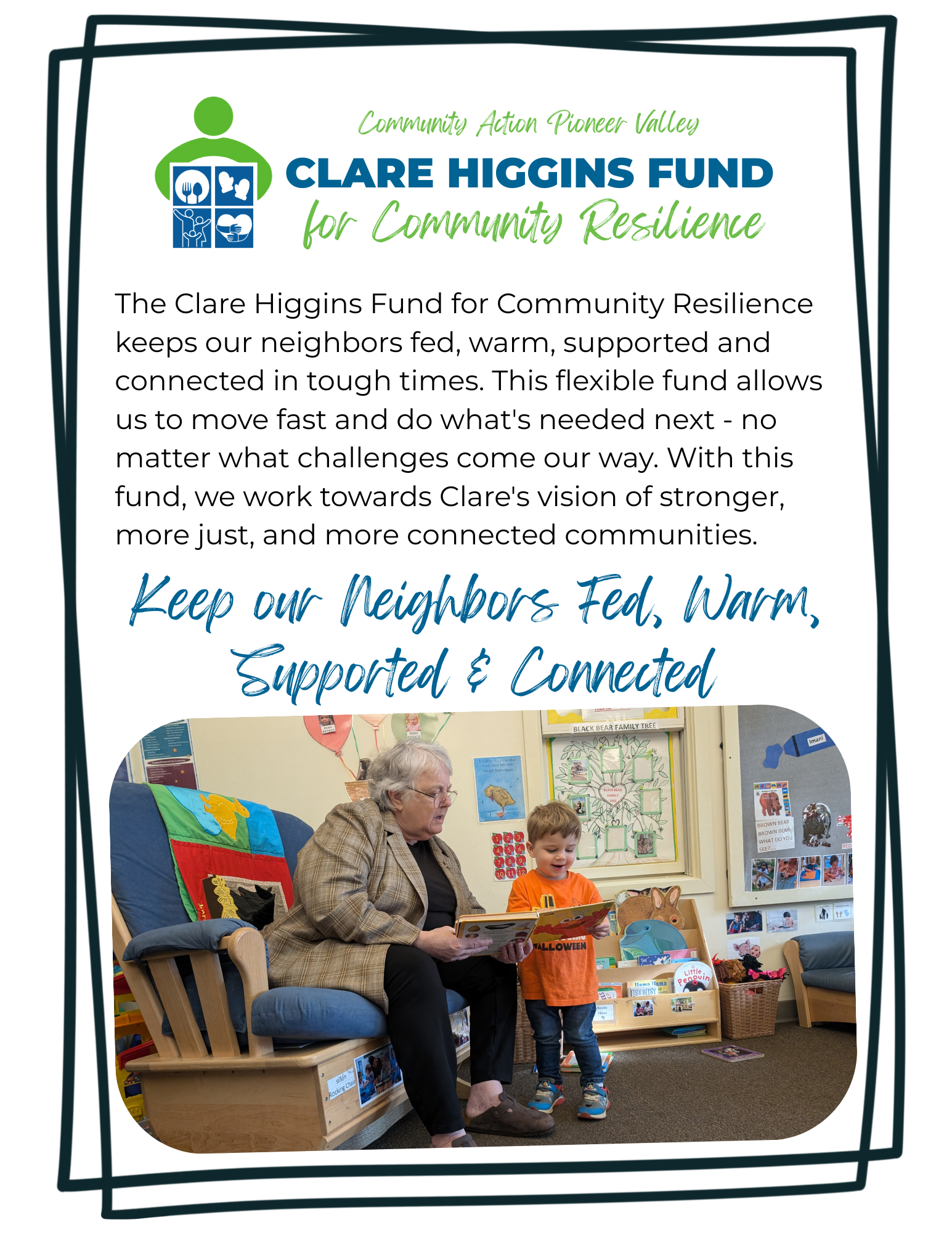 Donation Page for The Clare Higgins Fund for Community Resilience image