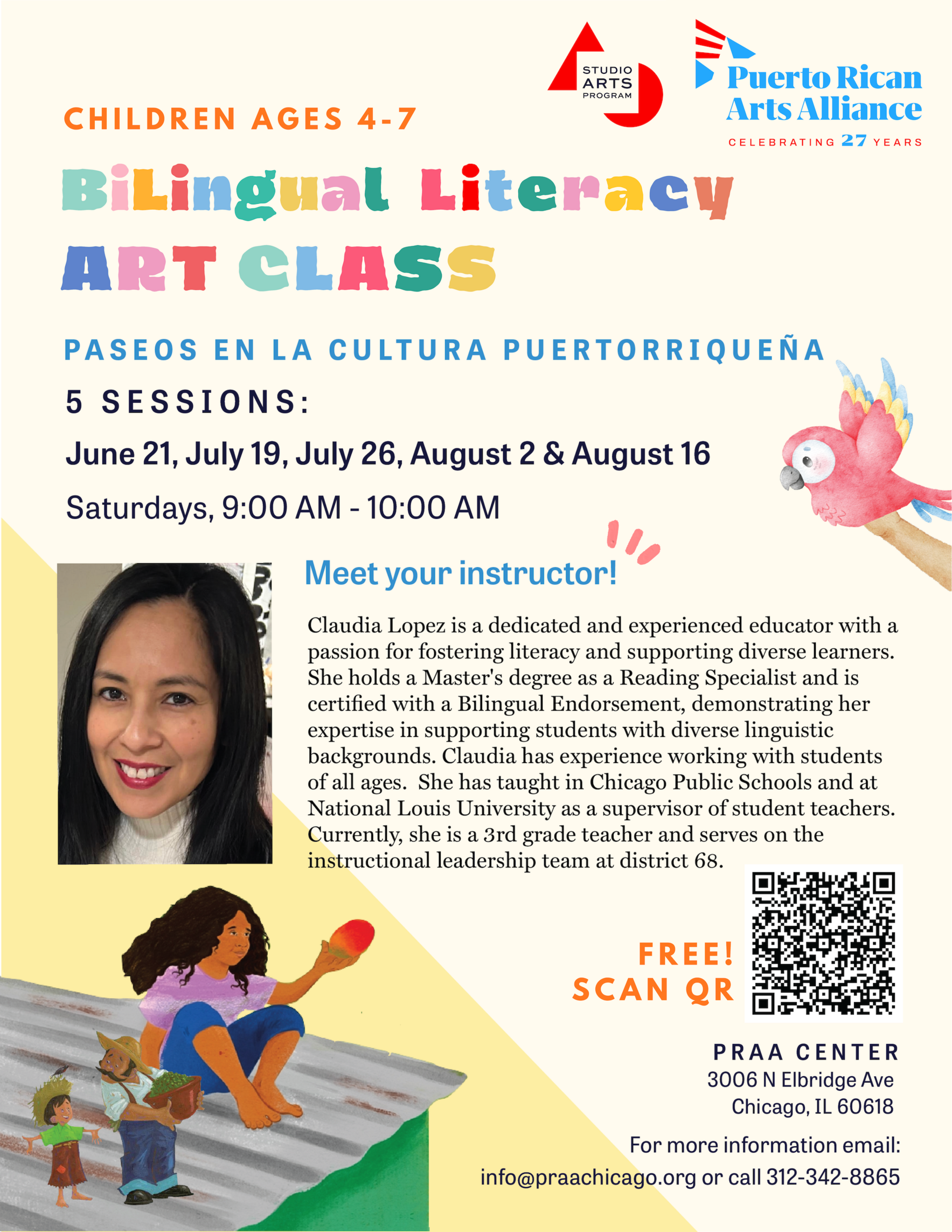 Summer 2025 - Bilingual Literacy & Art Class image