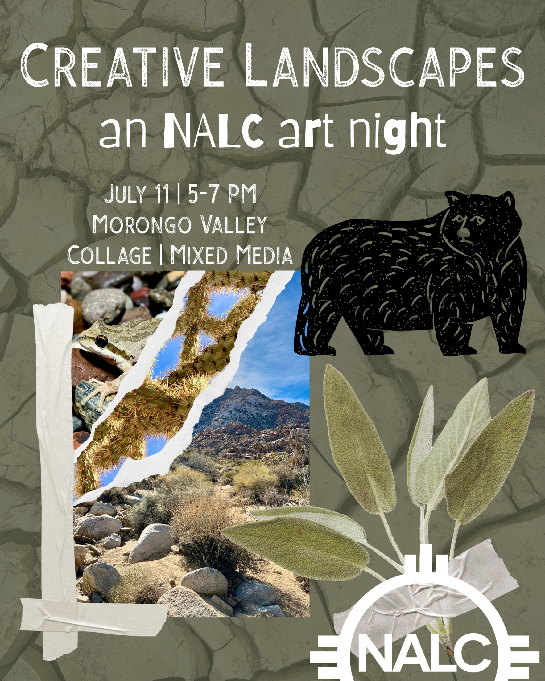 Creative Landscapes Mixed Media Collage Night image