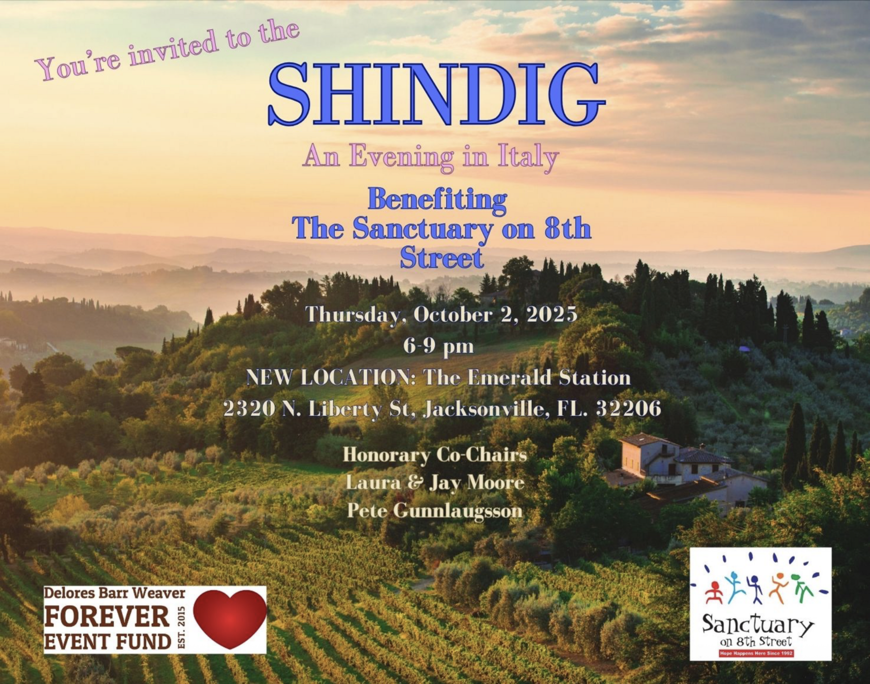 2025 Sanctuary on 8th Street SHINDIG - A Night in Italy image