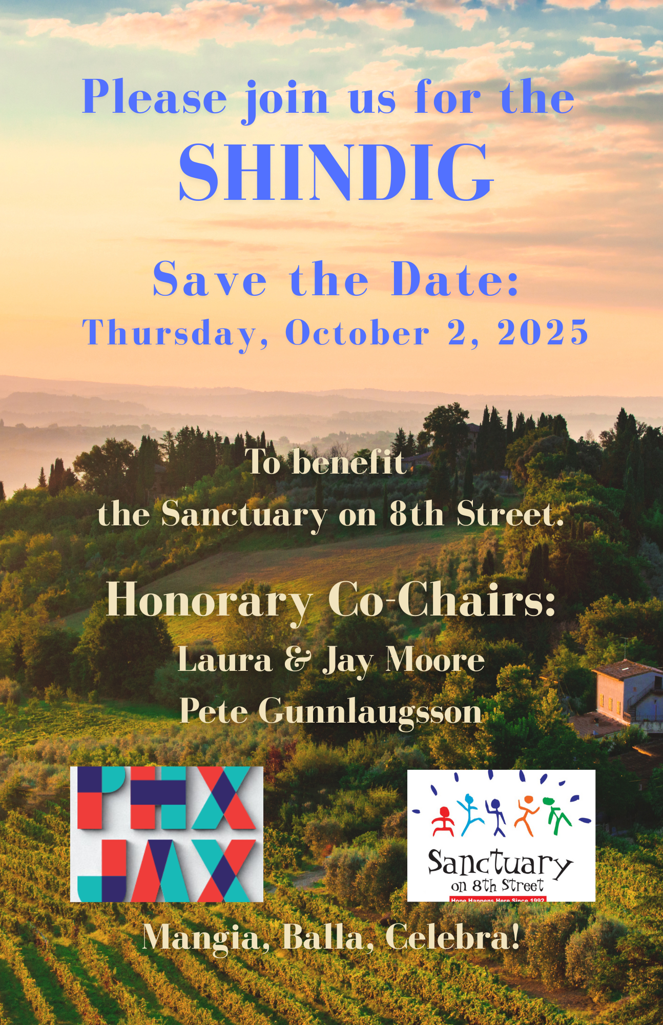 2025 Sanctuary on 8th Street SHINDIG - A Night in Italy image