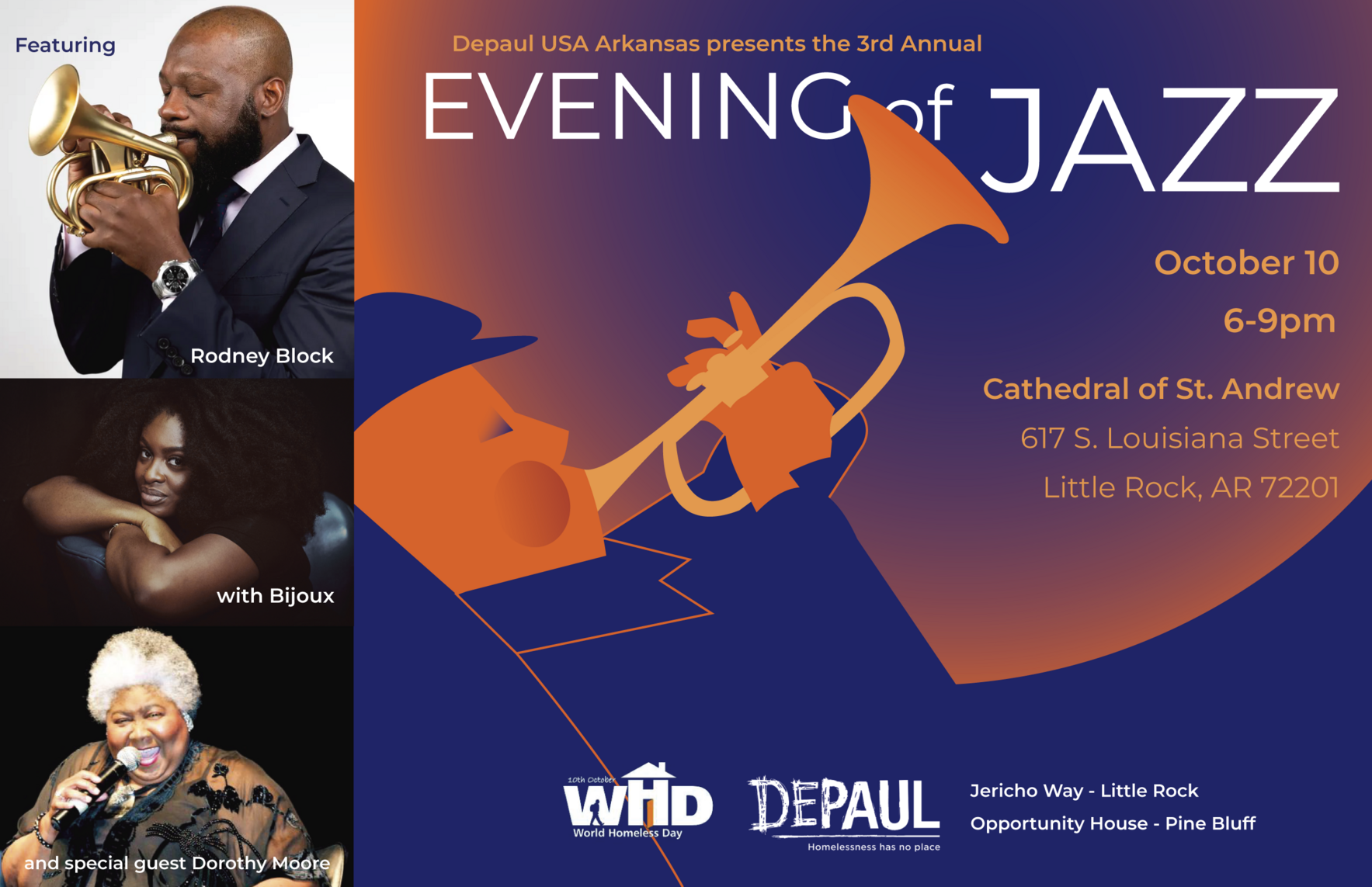 Jericho Way Day Resource Center Presents: An Evening of Jazz image