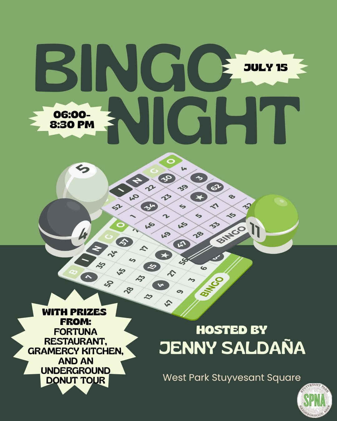 Bingo Night with Jenny - July 15, 2025 image