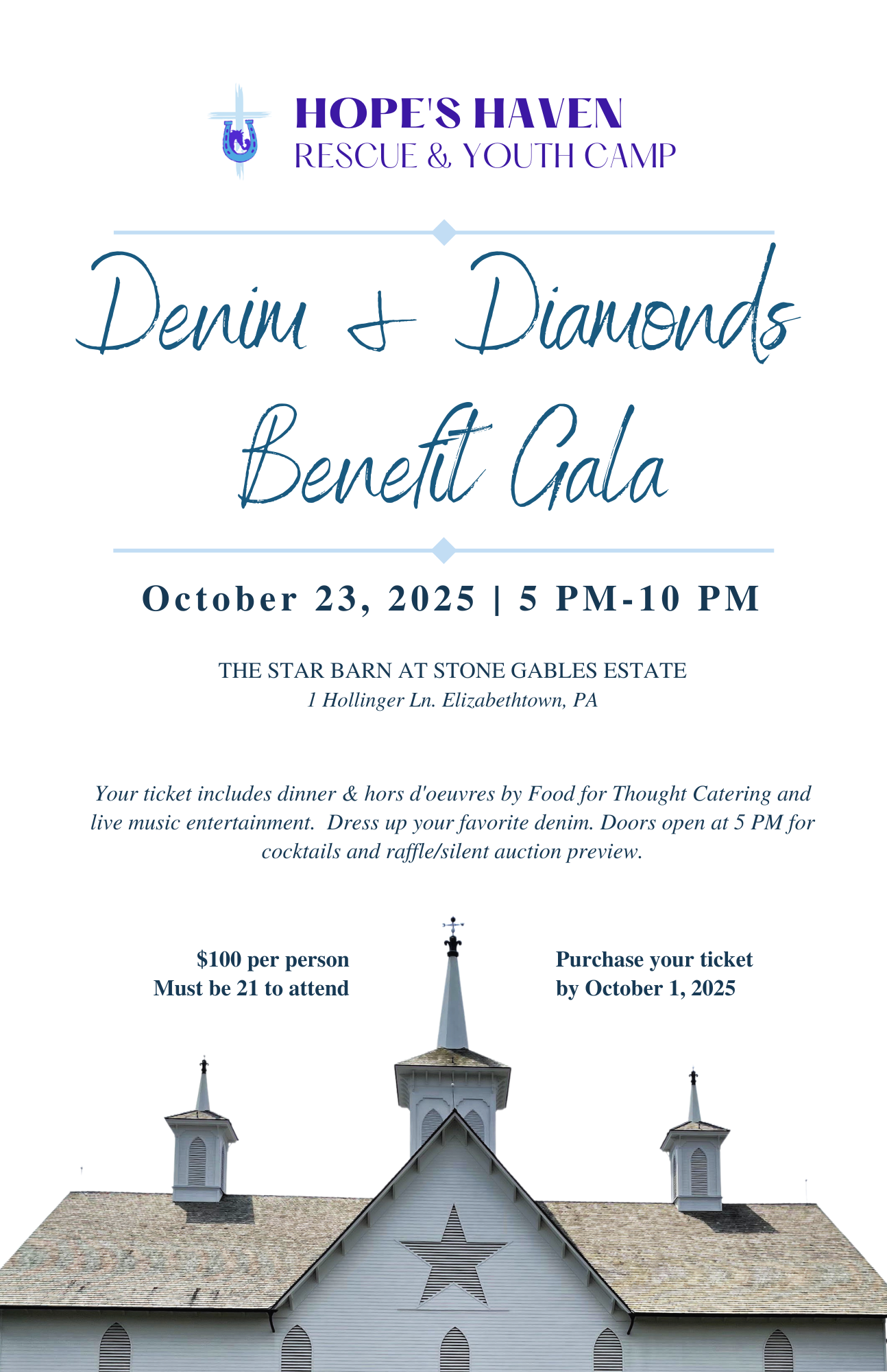 Hope's Haven-Denim & Diamonds Benefit Gala image