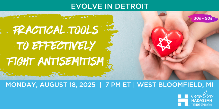 CANCELLED - MW - GD - Evolve in Detroit Practical Tools to Effectively Fight Antisemitism image