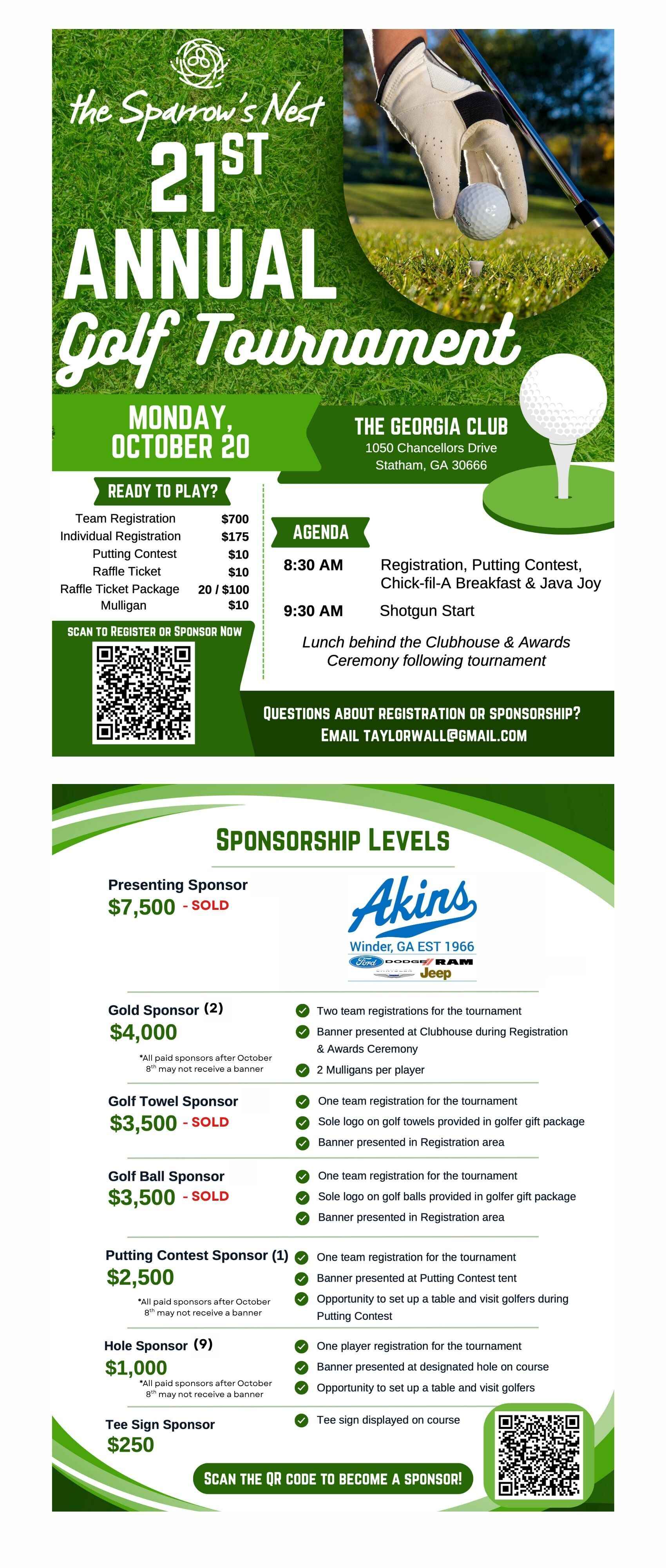 2025 Sparrow's Nest Golf Tournament image