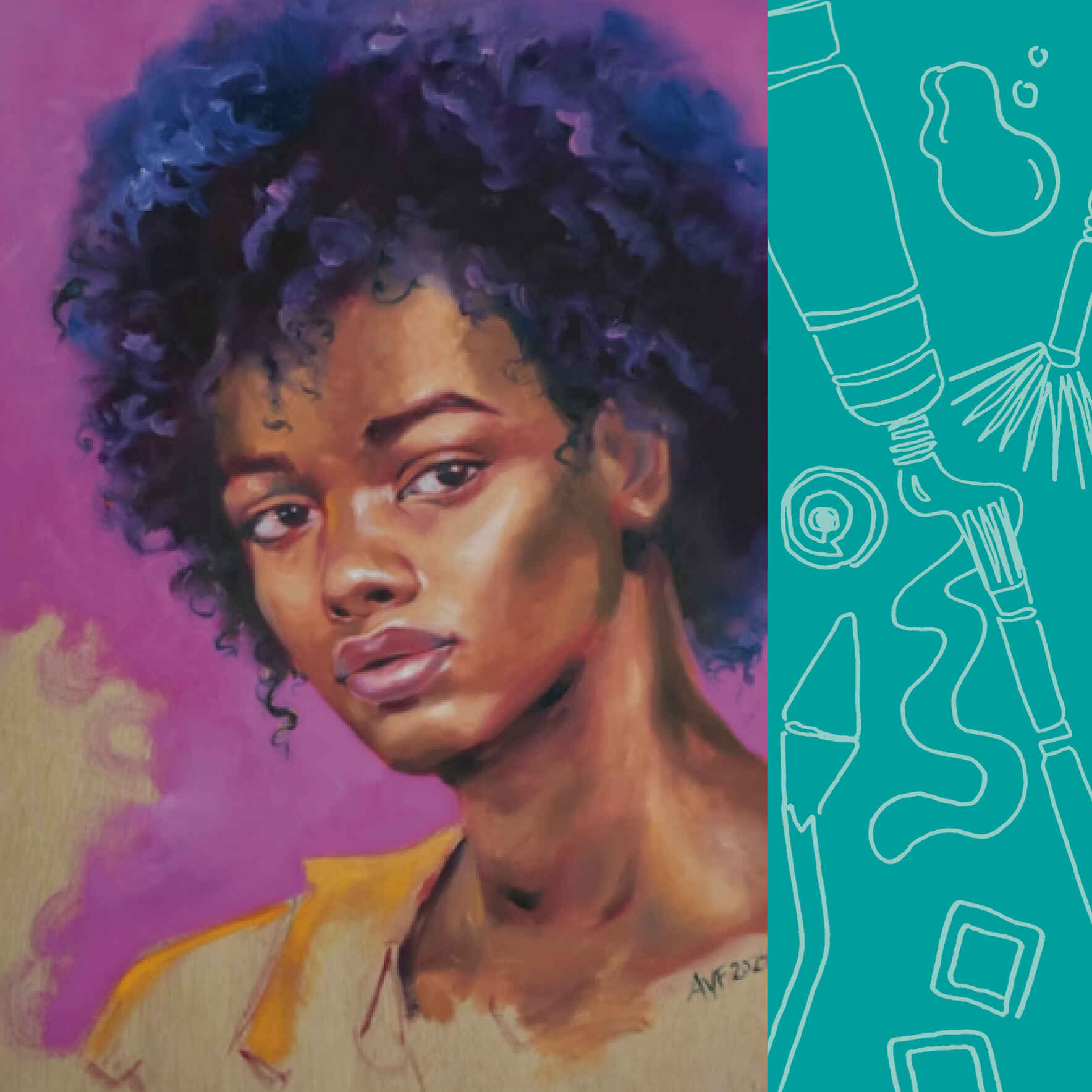Acrylic Portrait Series — Follow Along with Ana V. Fleming! image