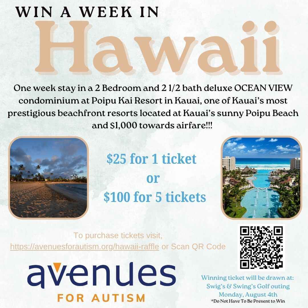 Avenues for Autism - Hawaii Raffle 2025