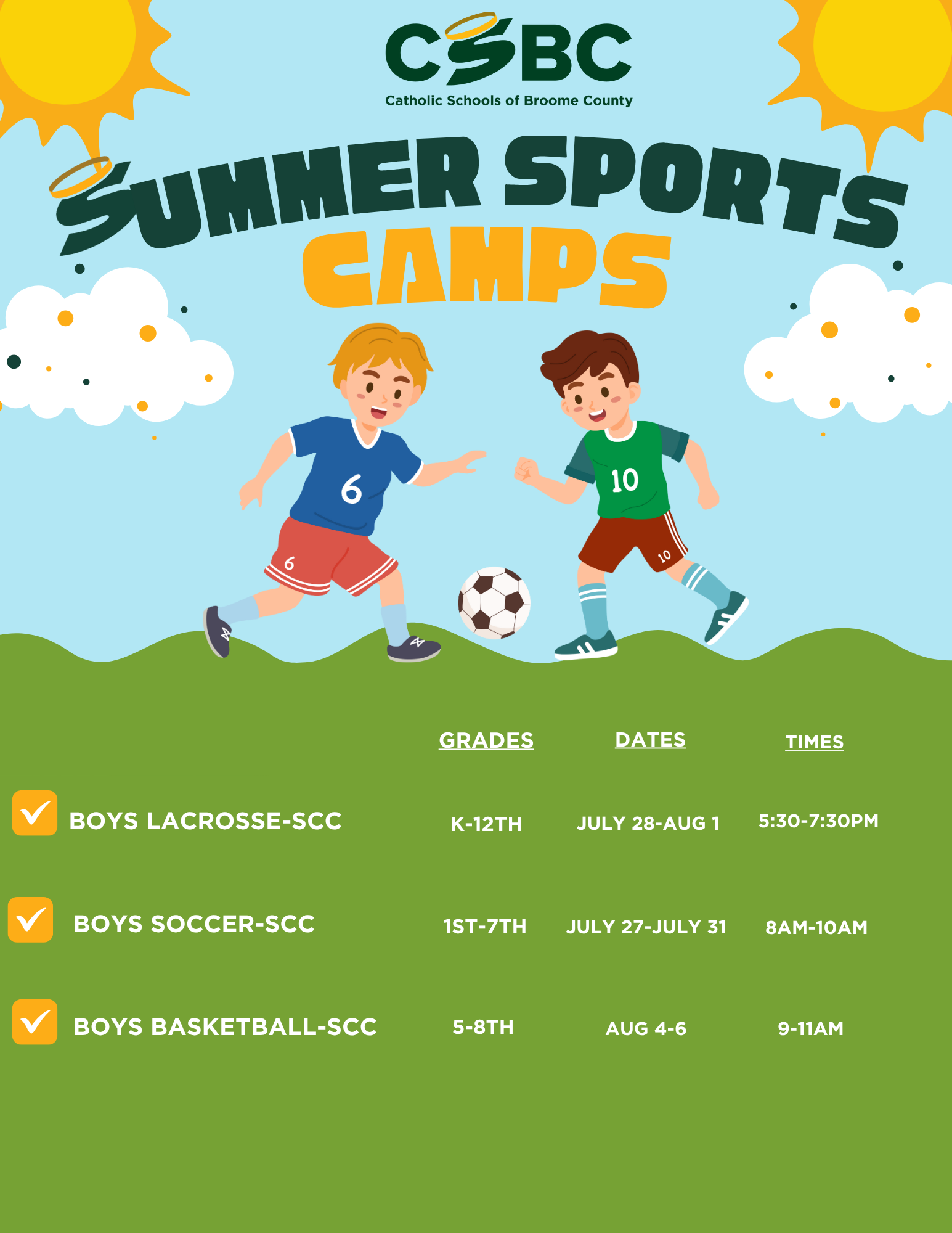 2025 Summer Sports Camps image