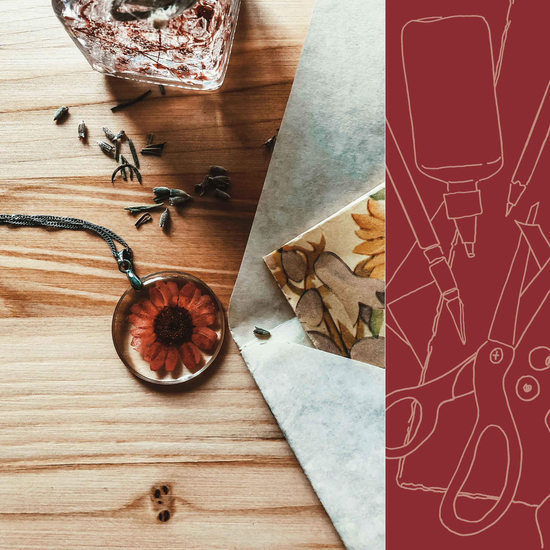 Dried Flower Resin Castings image