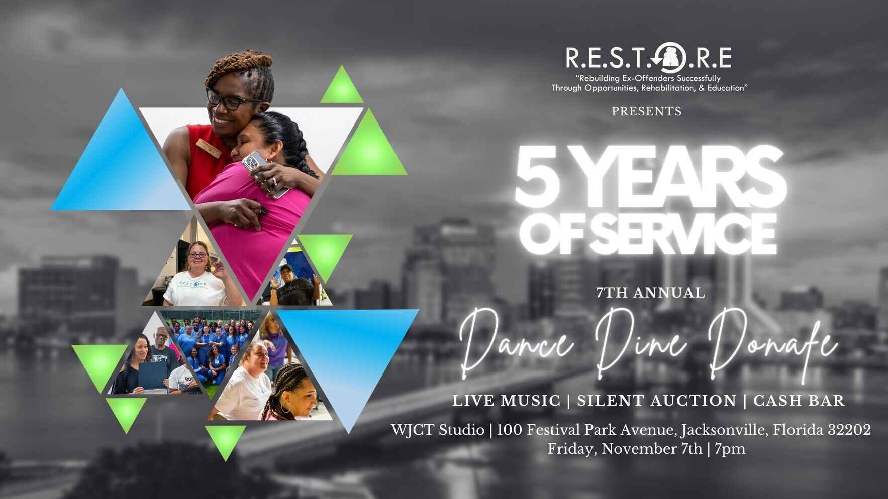 5 Years of Service | Dance, Dine & Donate with R.E.S.T.O.R.E. image