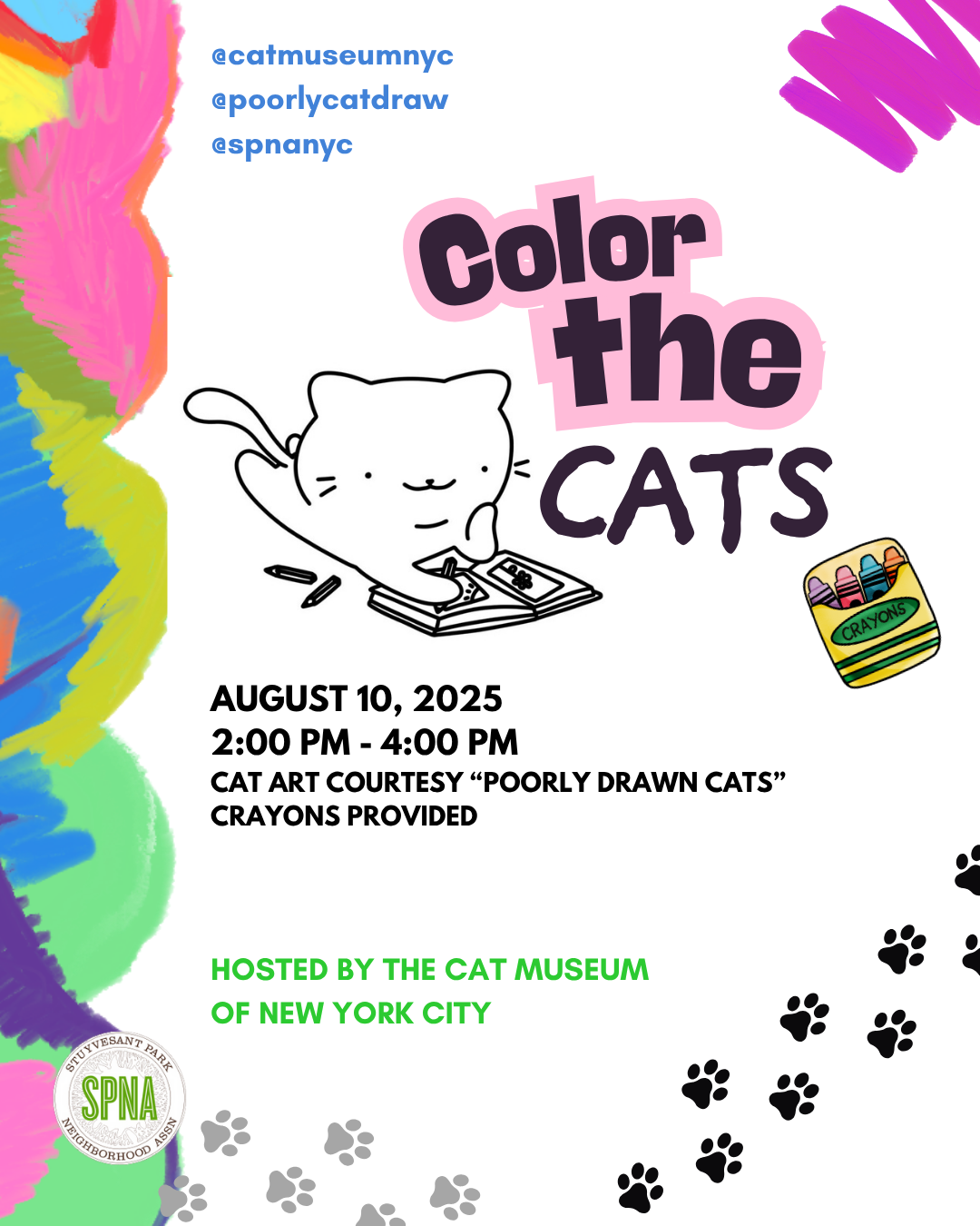 Cat Art Coloring Event image