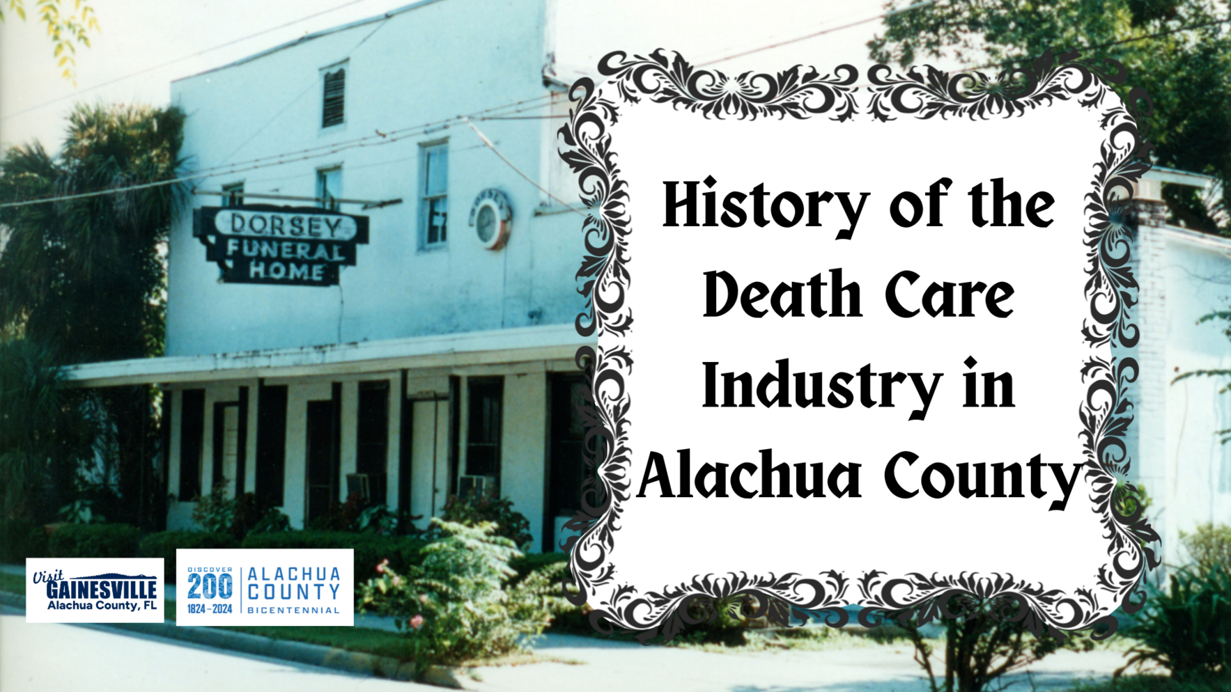 History of the Death Care Industry in Alachua County image