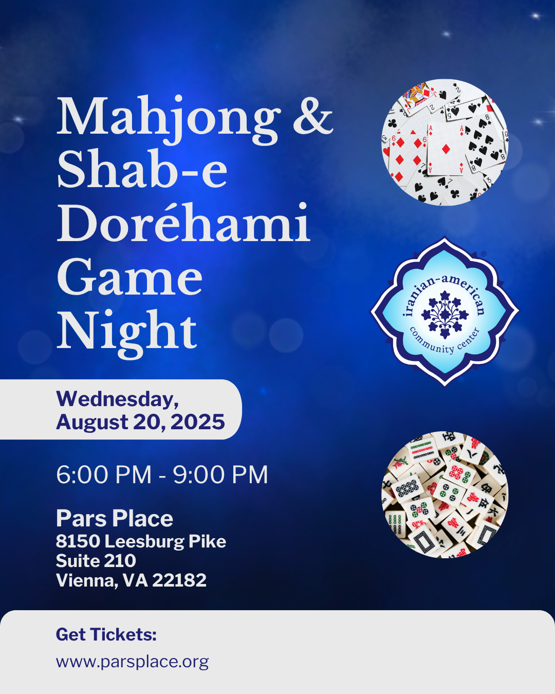Mahjong & Shab-e Doréhami Game Night image