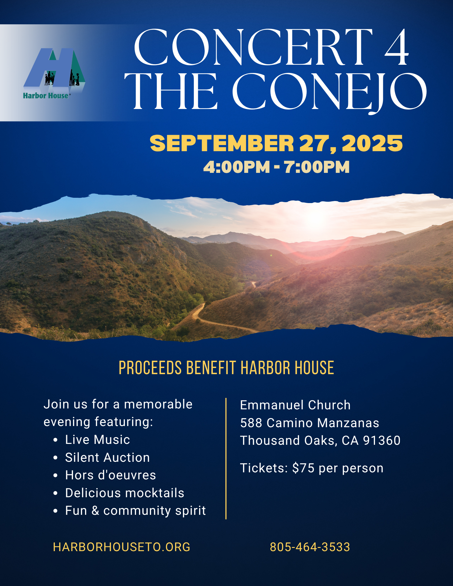 Concert 4 The Conejo 2025 - Harbor House Annual Fundraiser image
