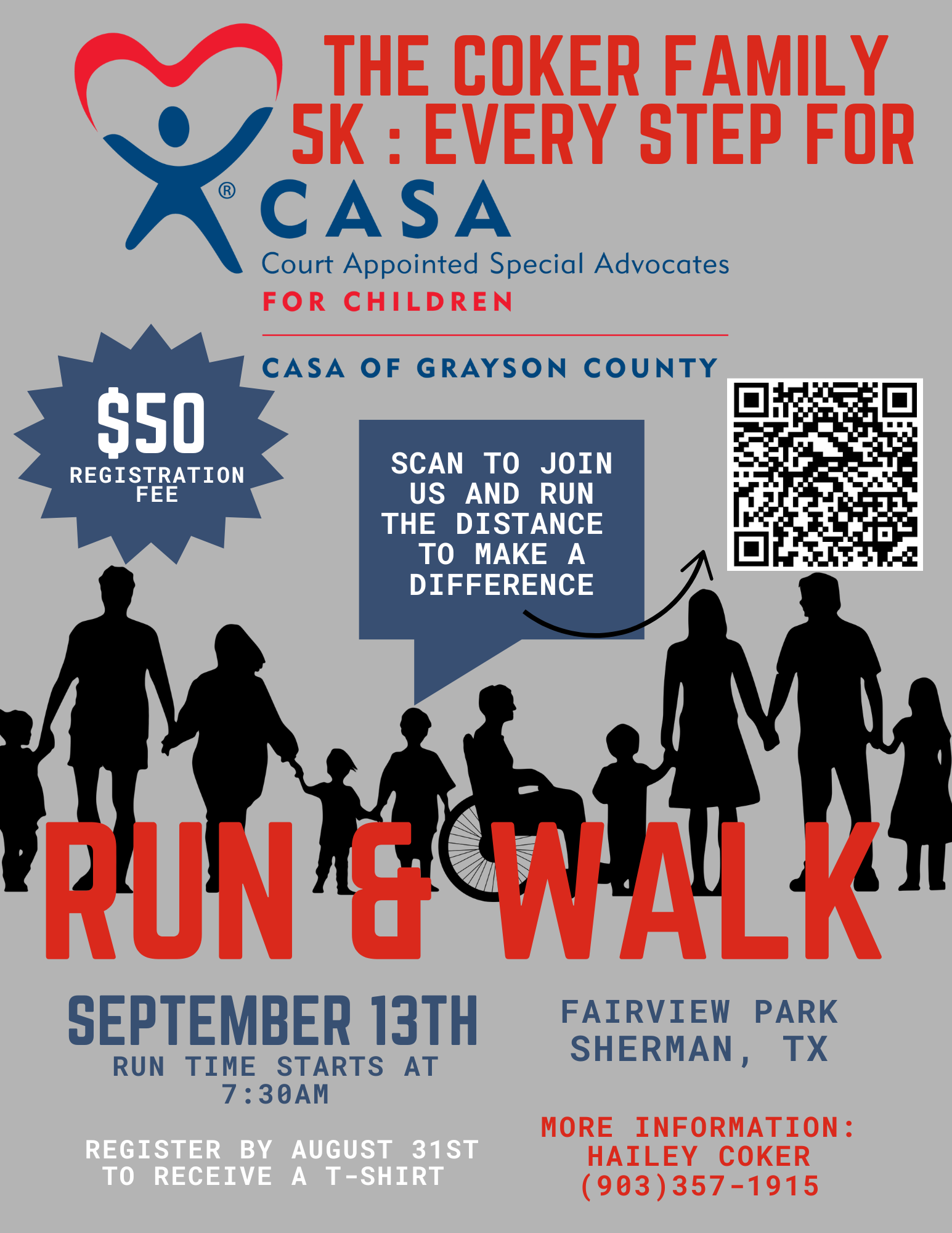 The Coker Family 5K: Every Step for CASA image