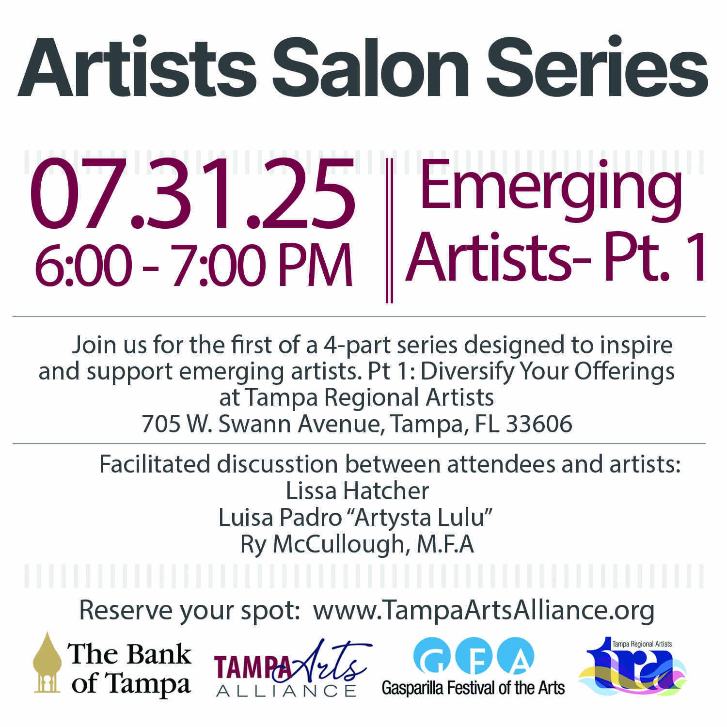 Salon Series - Emerging Artists Pt. 1 of 4  image