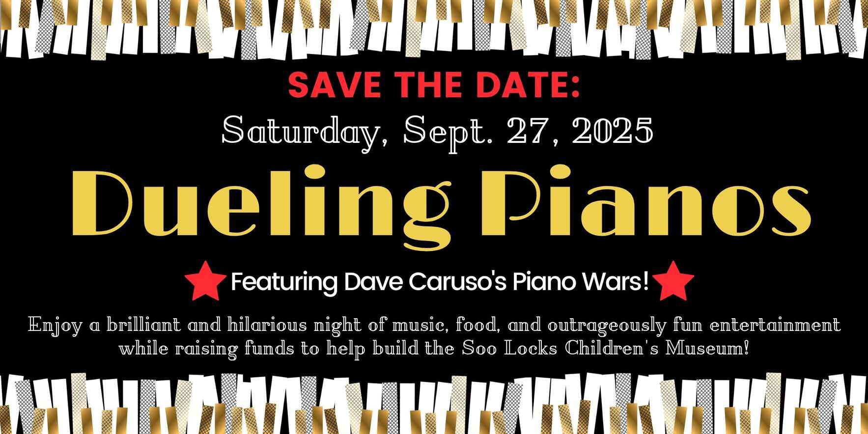 Dueling Pianos 2025 -Featuring Dave Caruso's Piano Wars! image