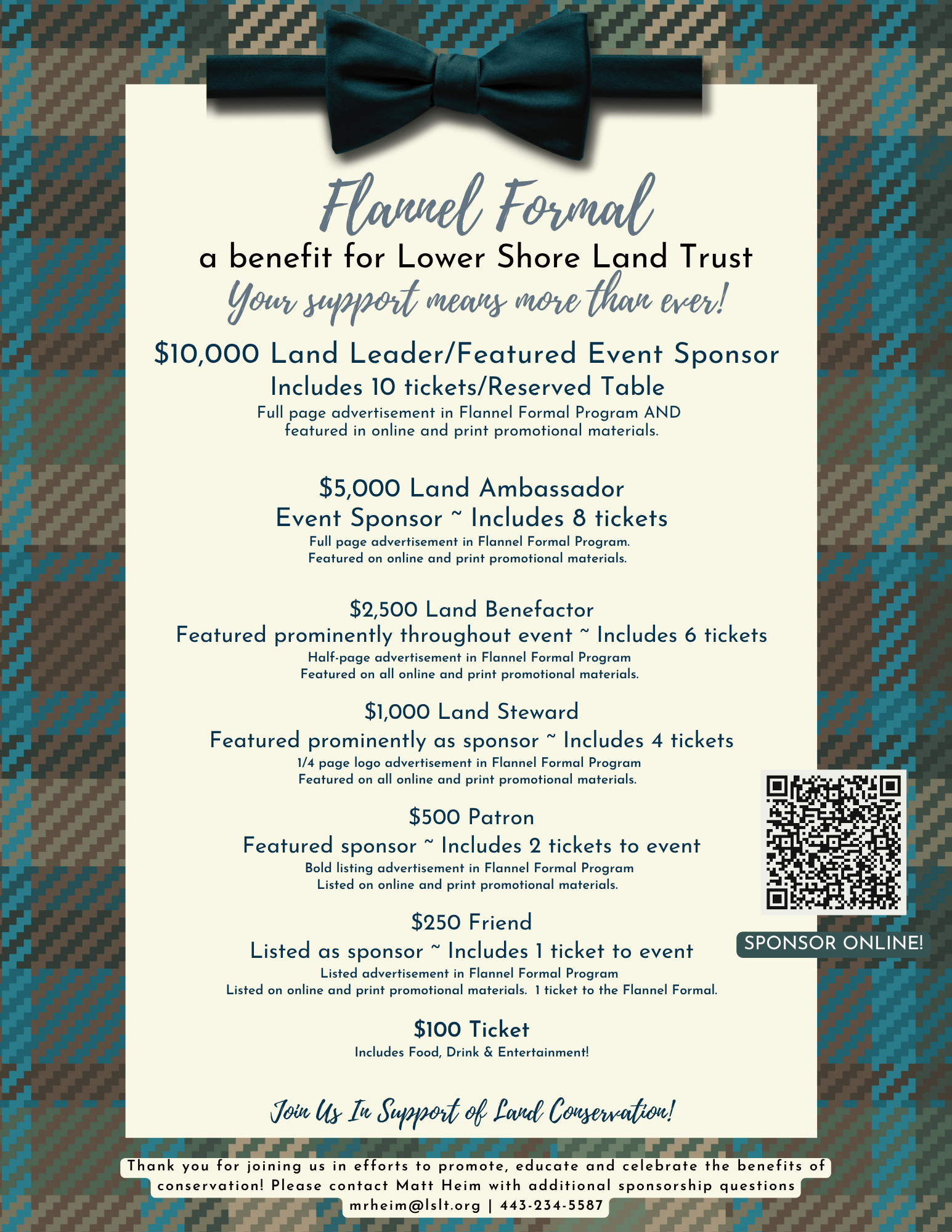 2025 Flannel Formal Sponsorship Opportunities image