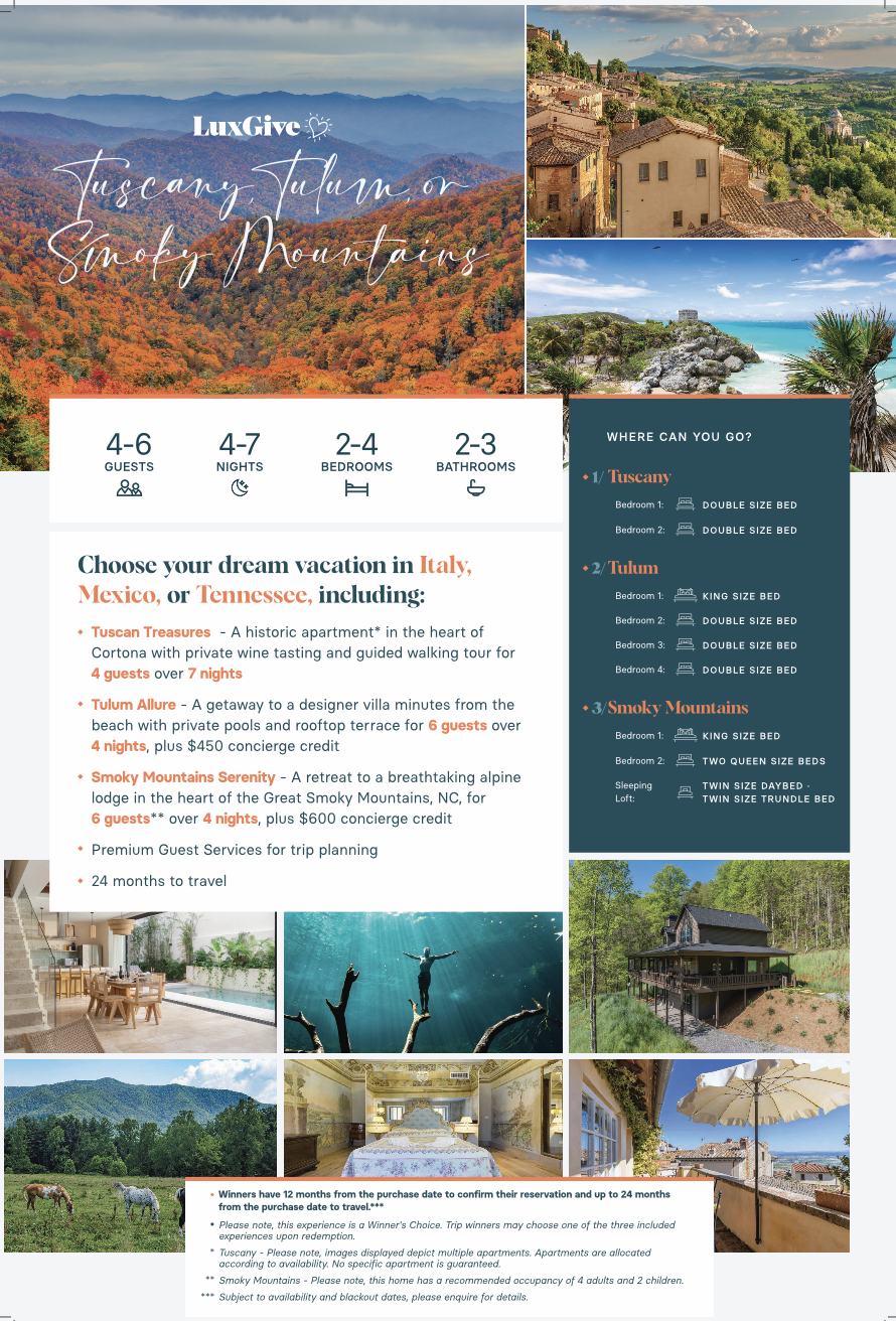 Golden Ticket - Luxury Vacation Package image