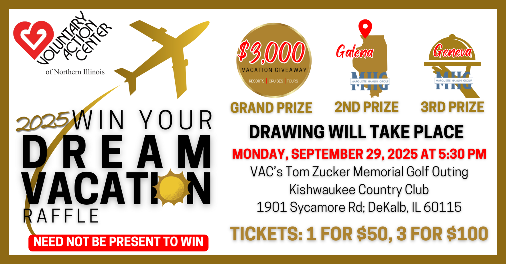 2025 Win Your Dream Vacation Raffle image