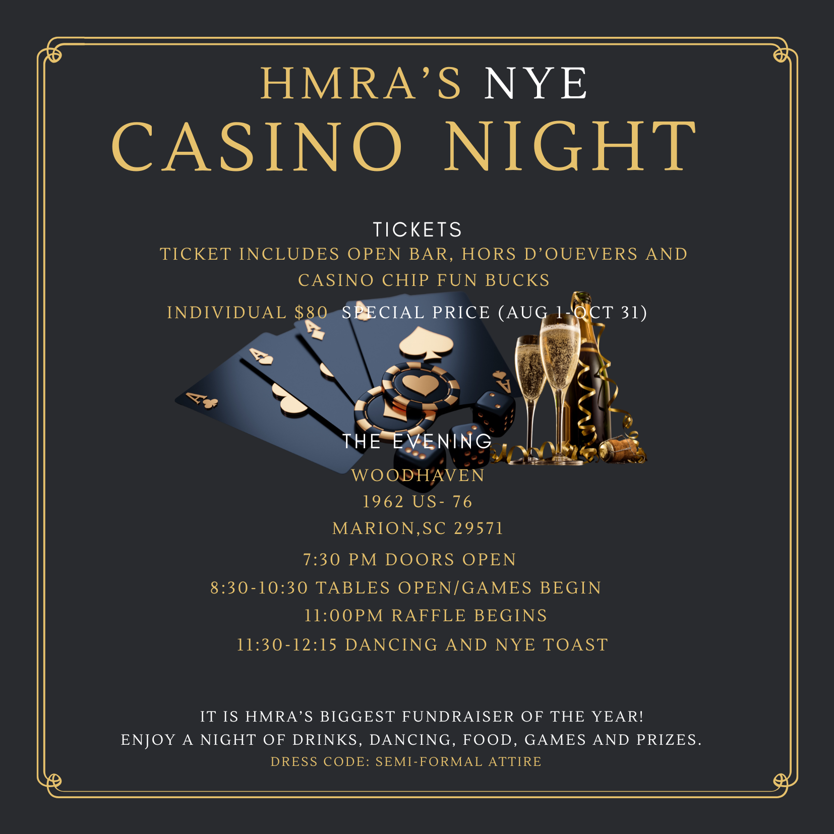 NYE CASINO NIGHT FUNDRAISER 2025 image