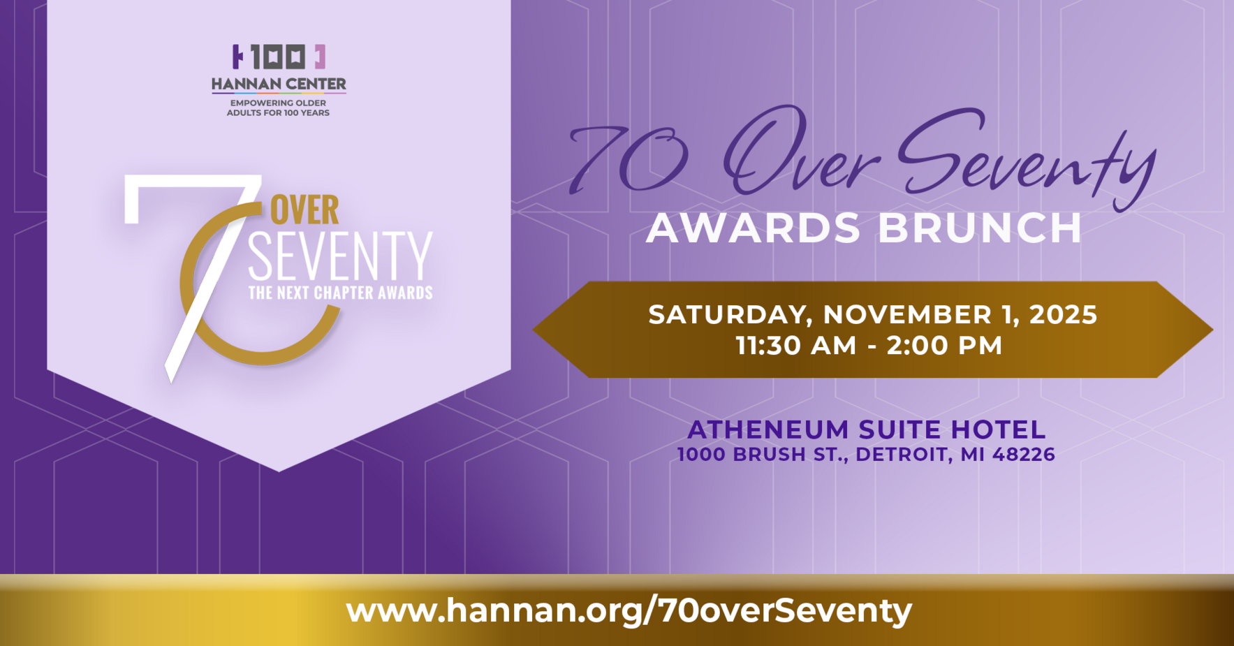 Hannan Centennial 70 Over Seventy Awards image