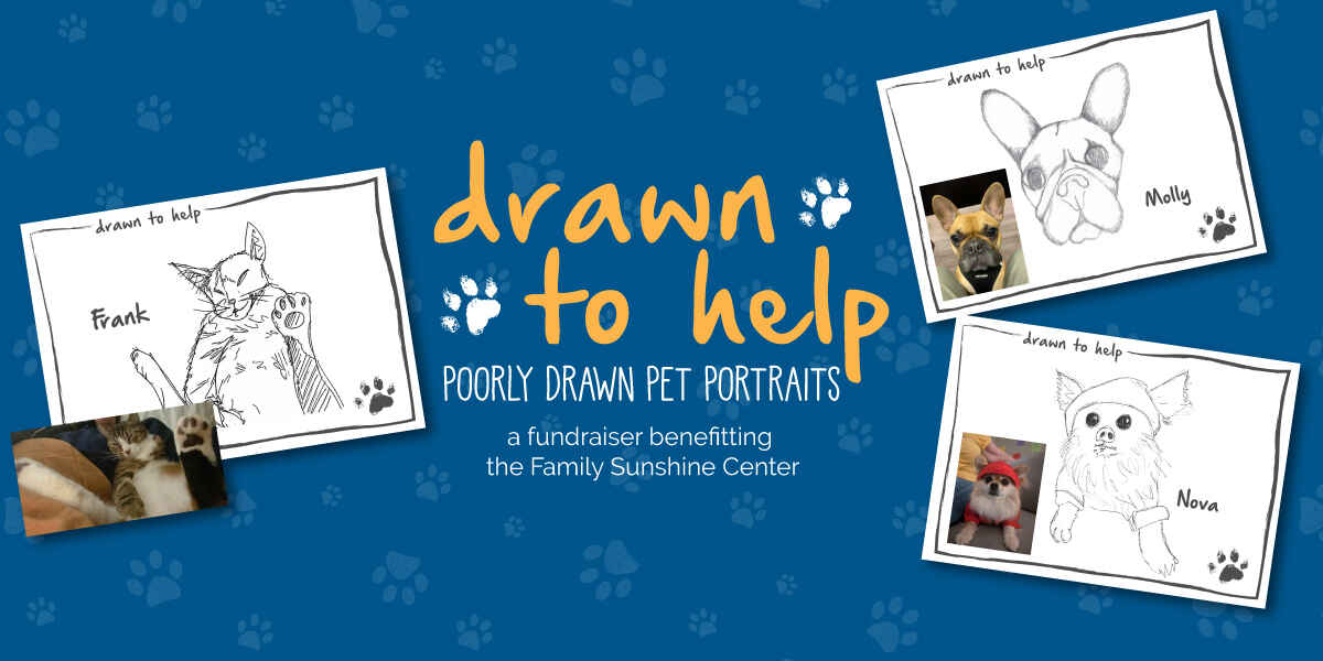 Drawn to Help: Poorly Drawn Pet Portraits image