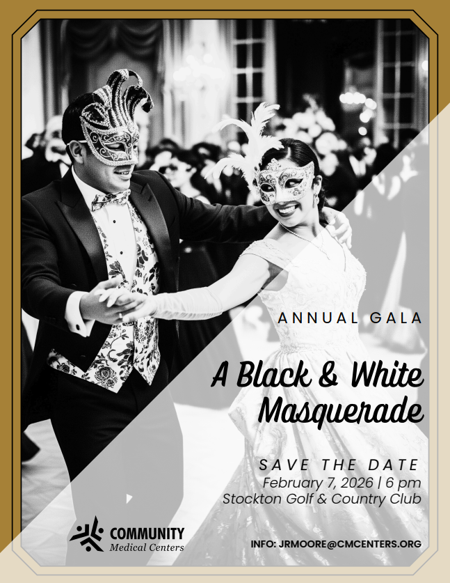 Community Medical Centers' 2026 Gala Fundraiser "Black & White Masquerade" image