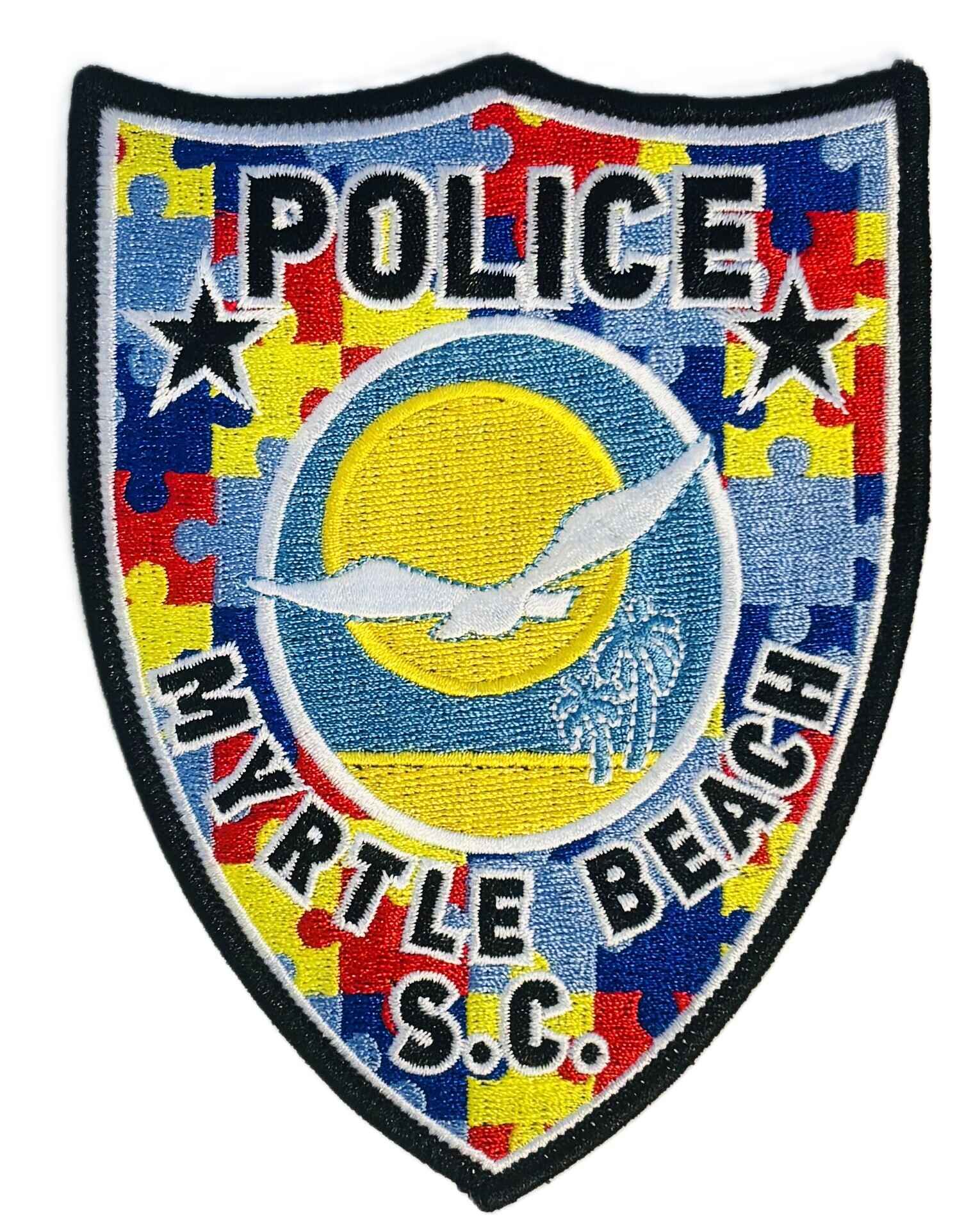 Myrtle Beach Police Department Autism Acceptance Patch image