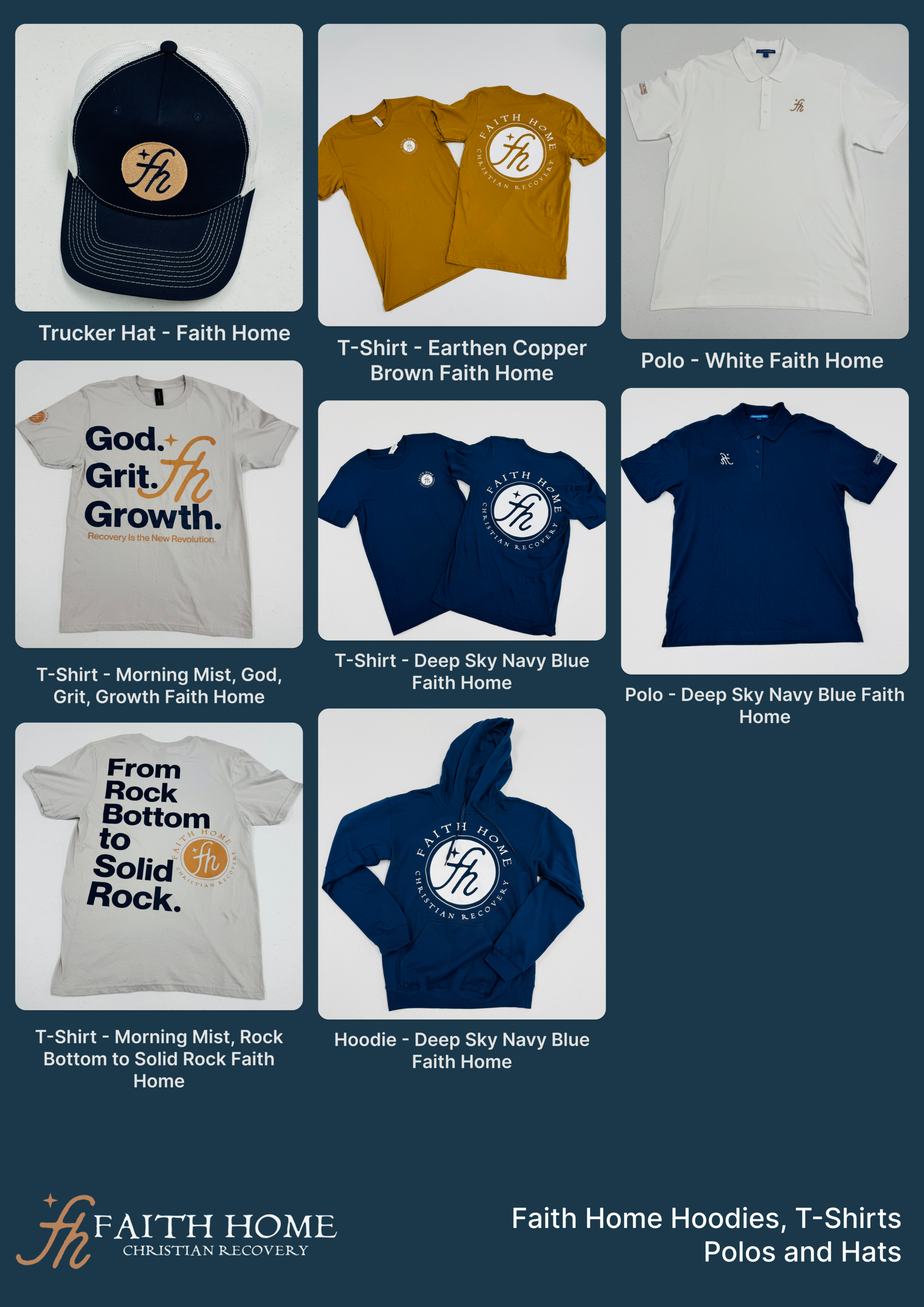 Faith Home Hoodies, T-Shirts, Polos, Hats image