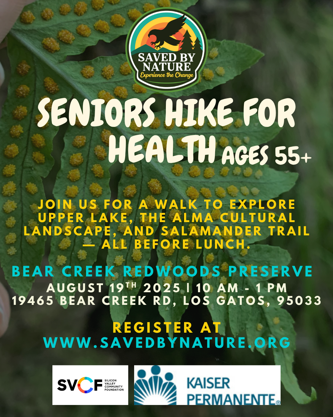 Seniors Hike for Health - Bear Creek Redwoods Preserve  image