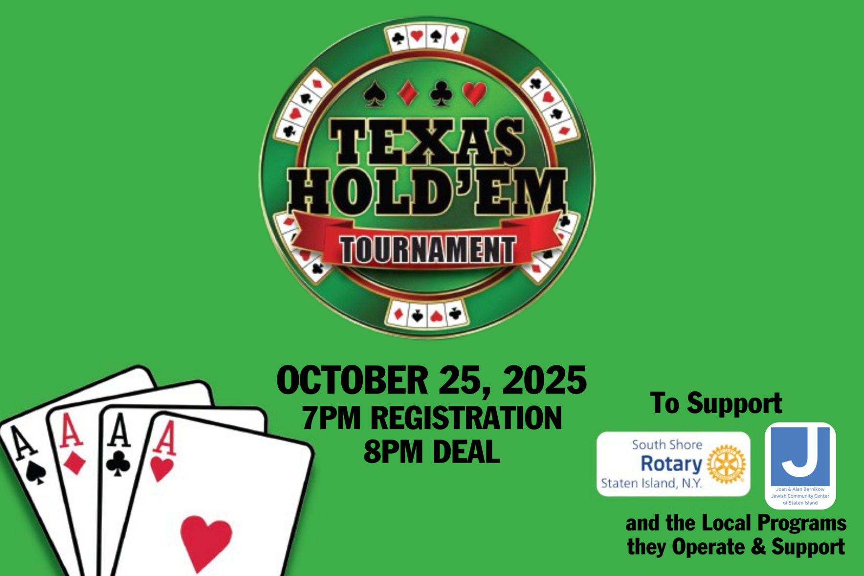South Shore Rotary Presents Texas Hold 'Em image