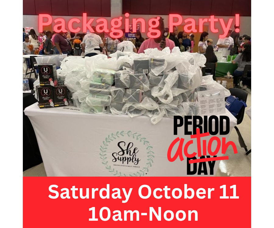 Period Action Day (PAD) Packaging Party image