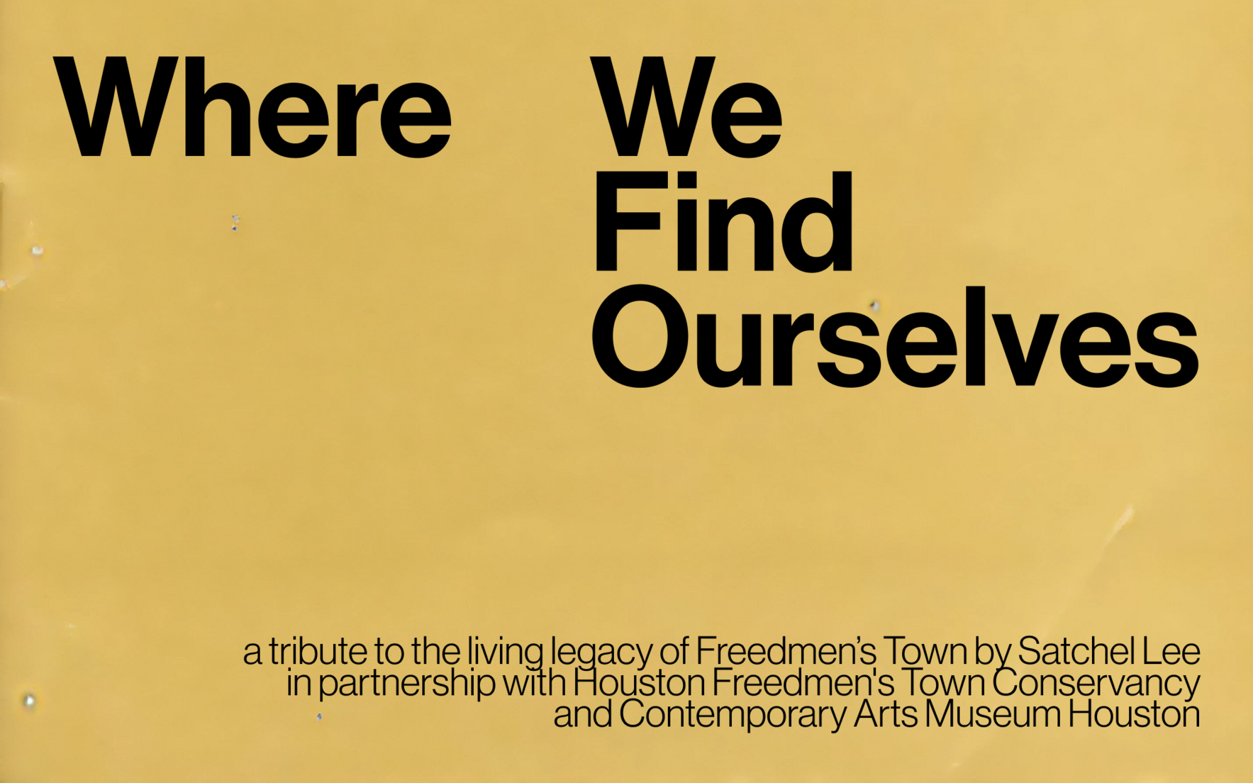 Where We Find Ourselves | Opening Reception image