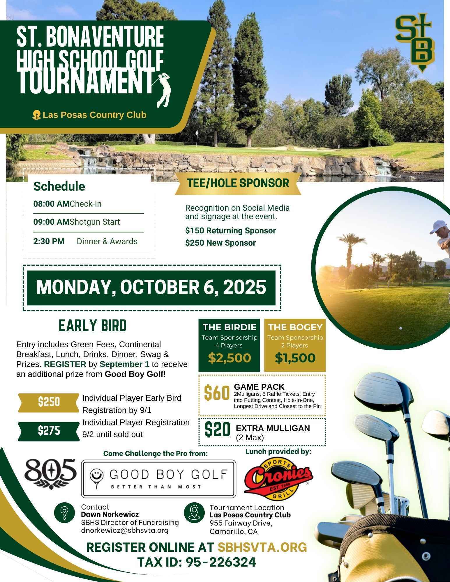 St. Bonaventure High School Golf Tournament image