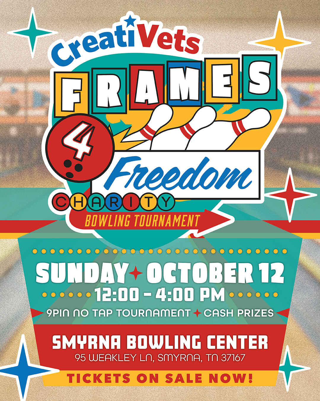 Frames4Freedom - CreatiVets' Inaugural Bowling Tournament image