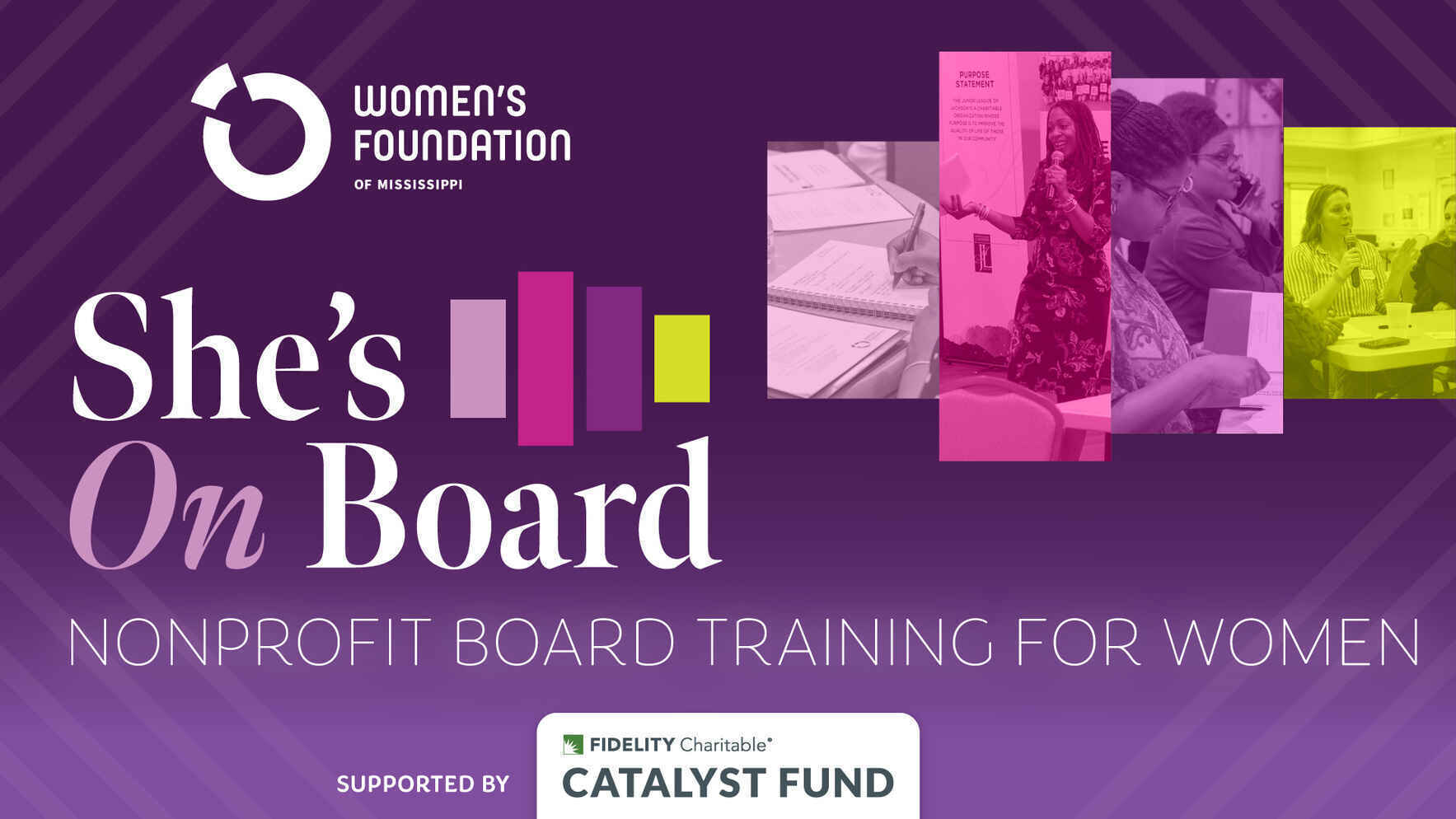 She's on Board- 2025- Sponsored by Fidelity Charites  image
