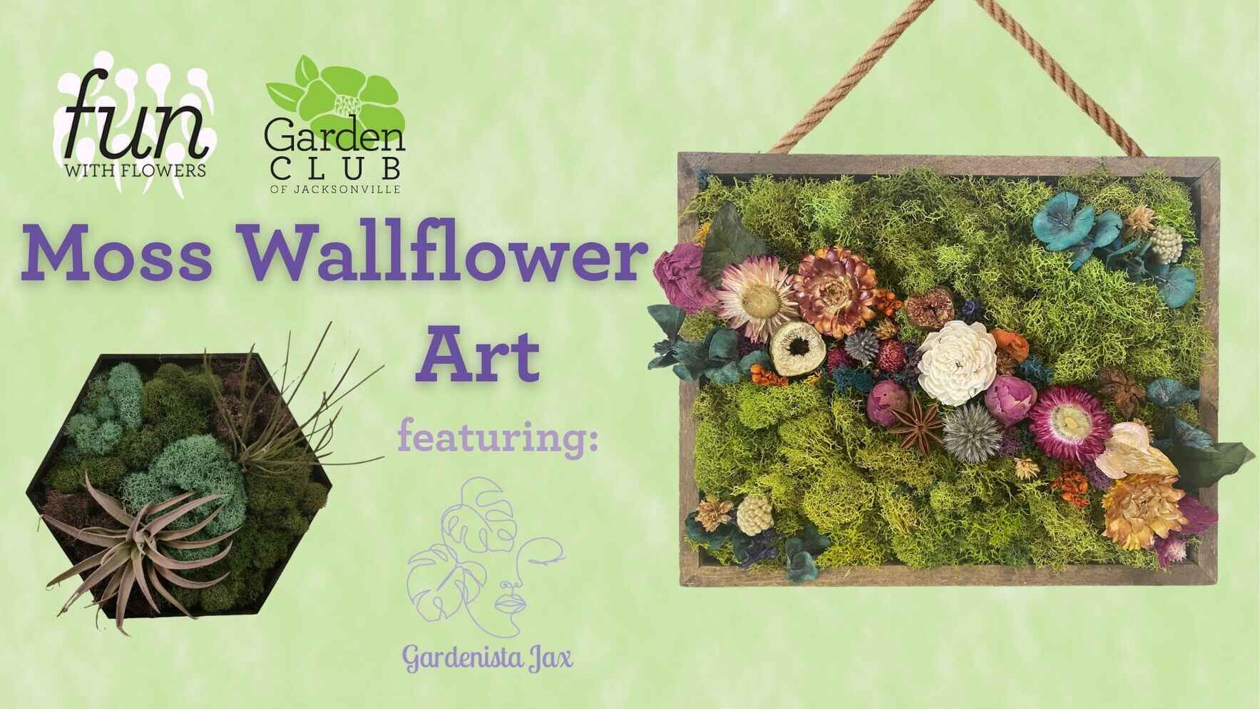 Fun With Flowers: Moss Wallflower Art image