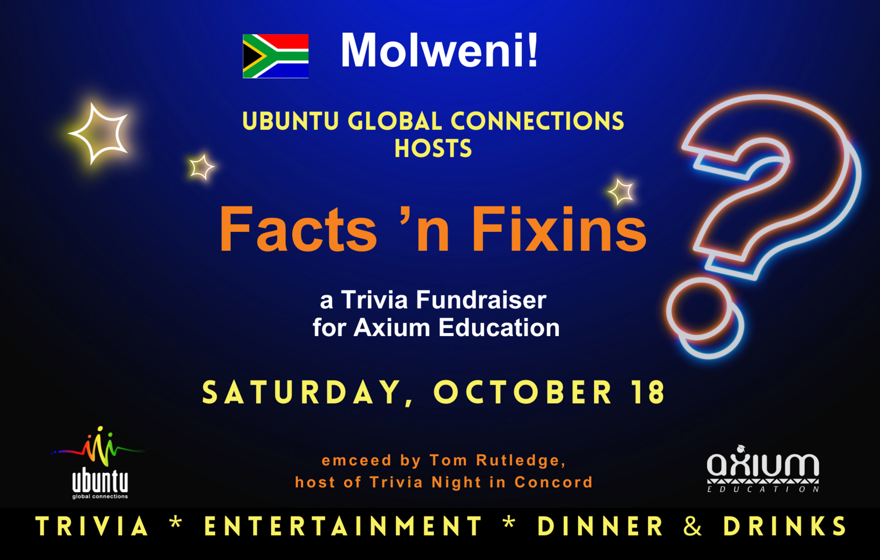 Facts 'n Fixins Trivia Night for Axium Education image