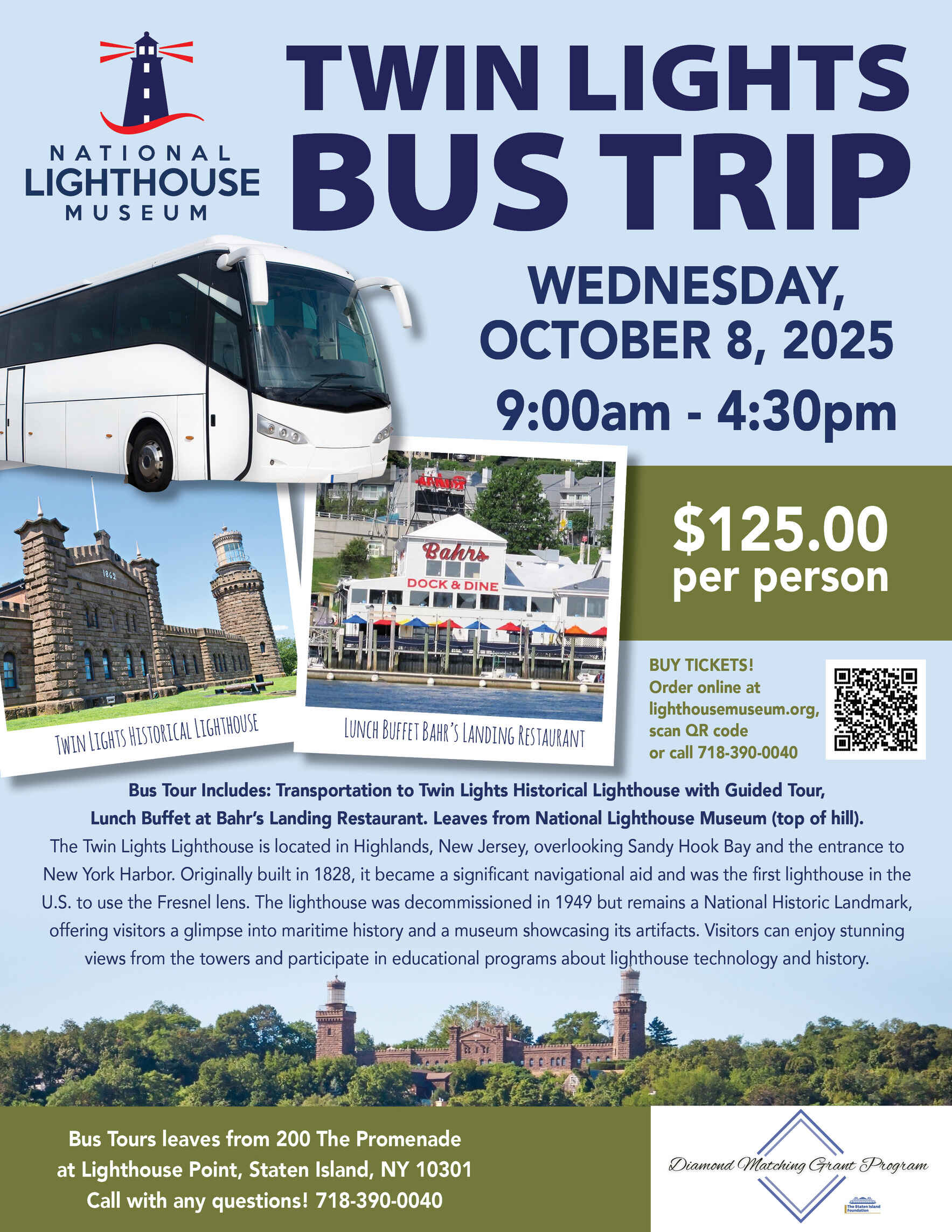 Twin Lights Bus Trip image