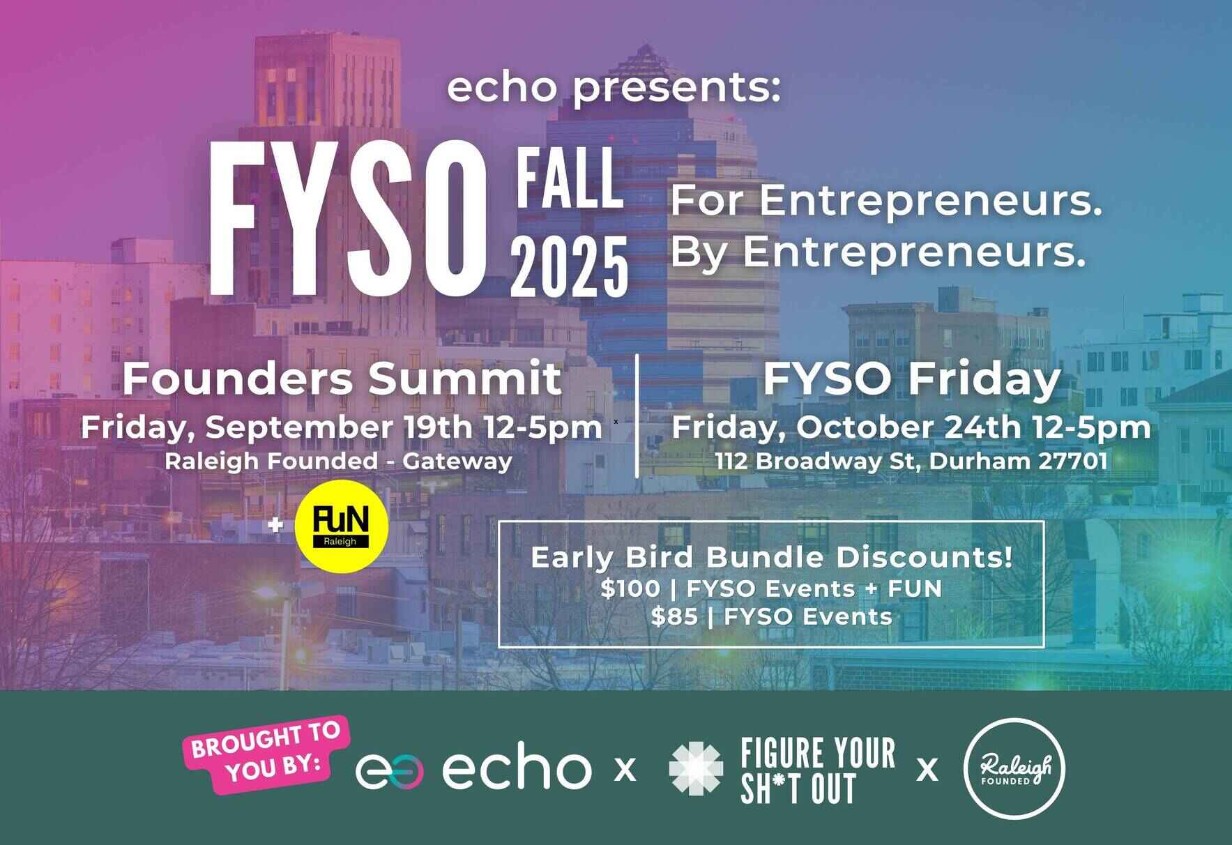 Founders Summit + FYSO Friday image