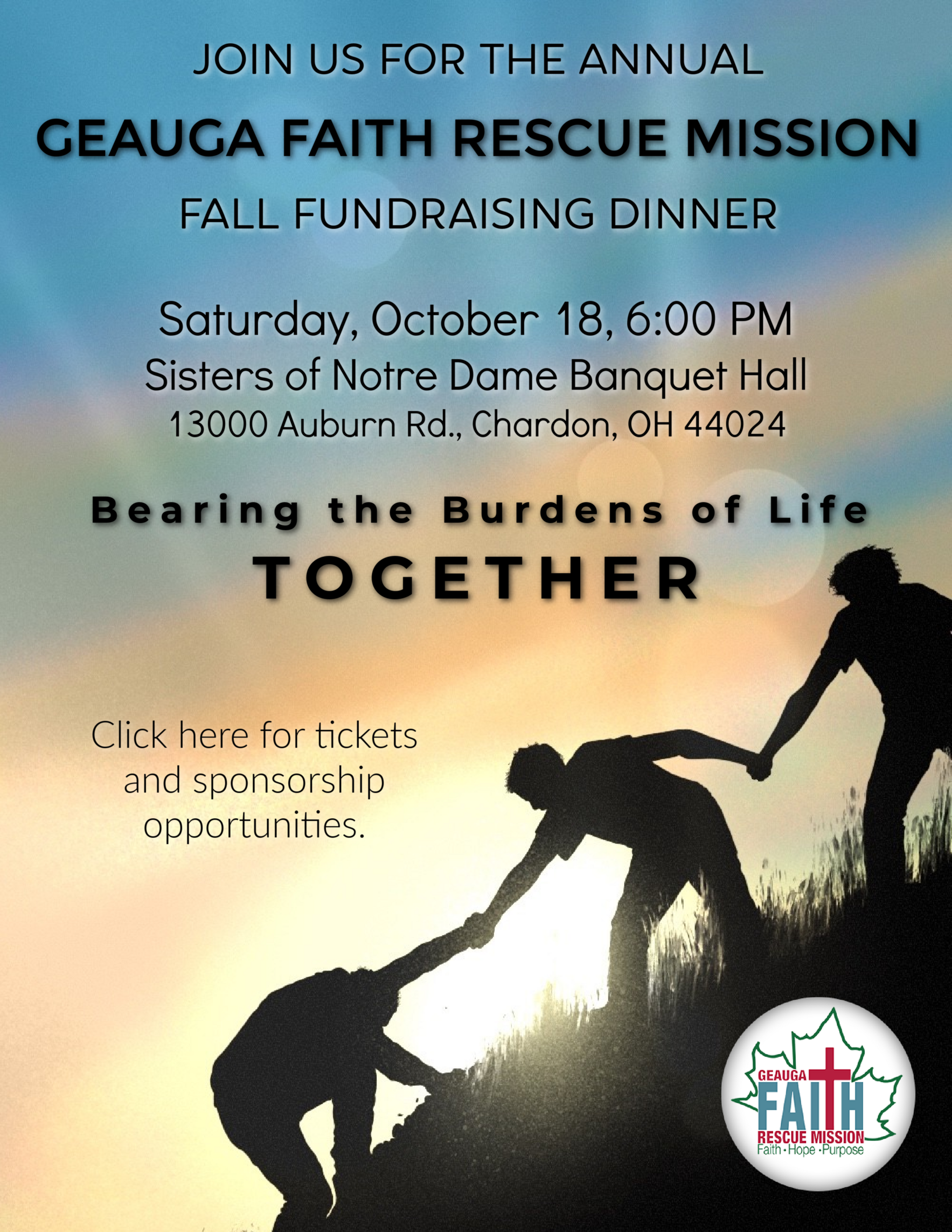 2025 Fall Fundraiser Dinner  Bearing Burdens Together image