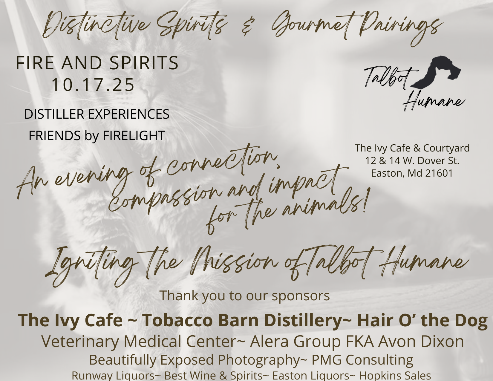 Fire & Spirits- Igniting the Mission of Talbot Humane image