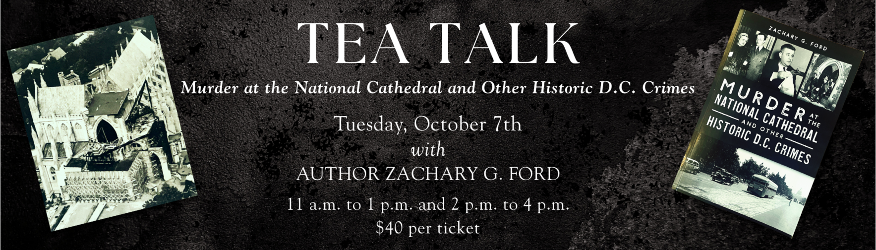 Murder at the National Cathedral Tea Talk image