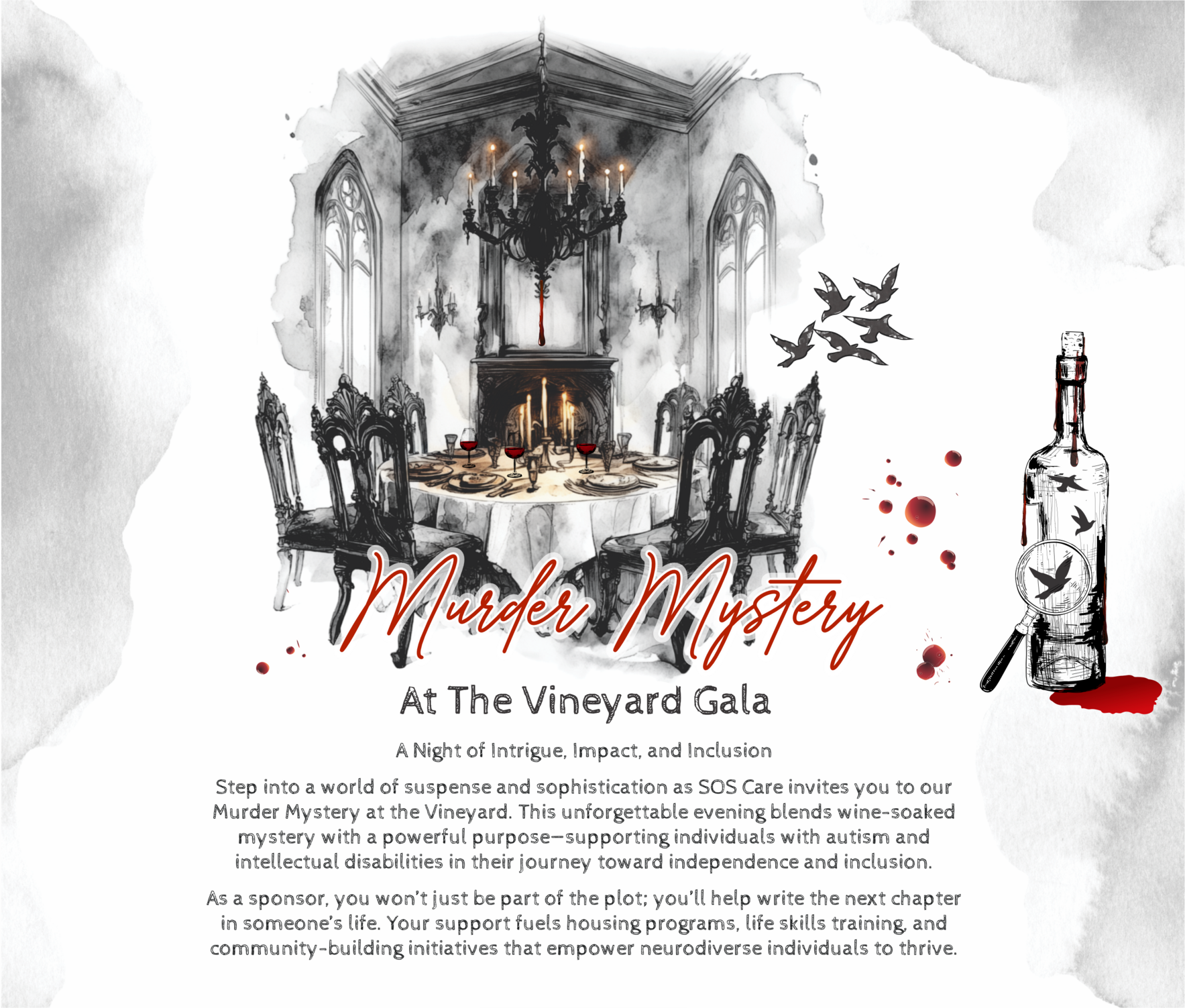 Murder Mystery in the Vineyard (Dining with Friends) image